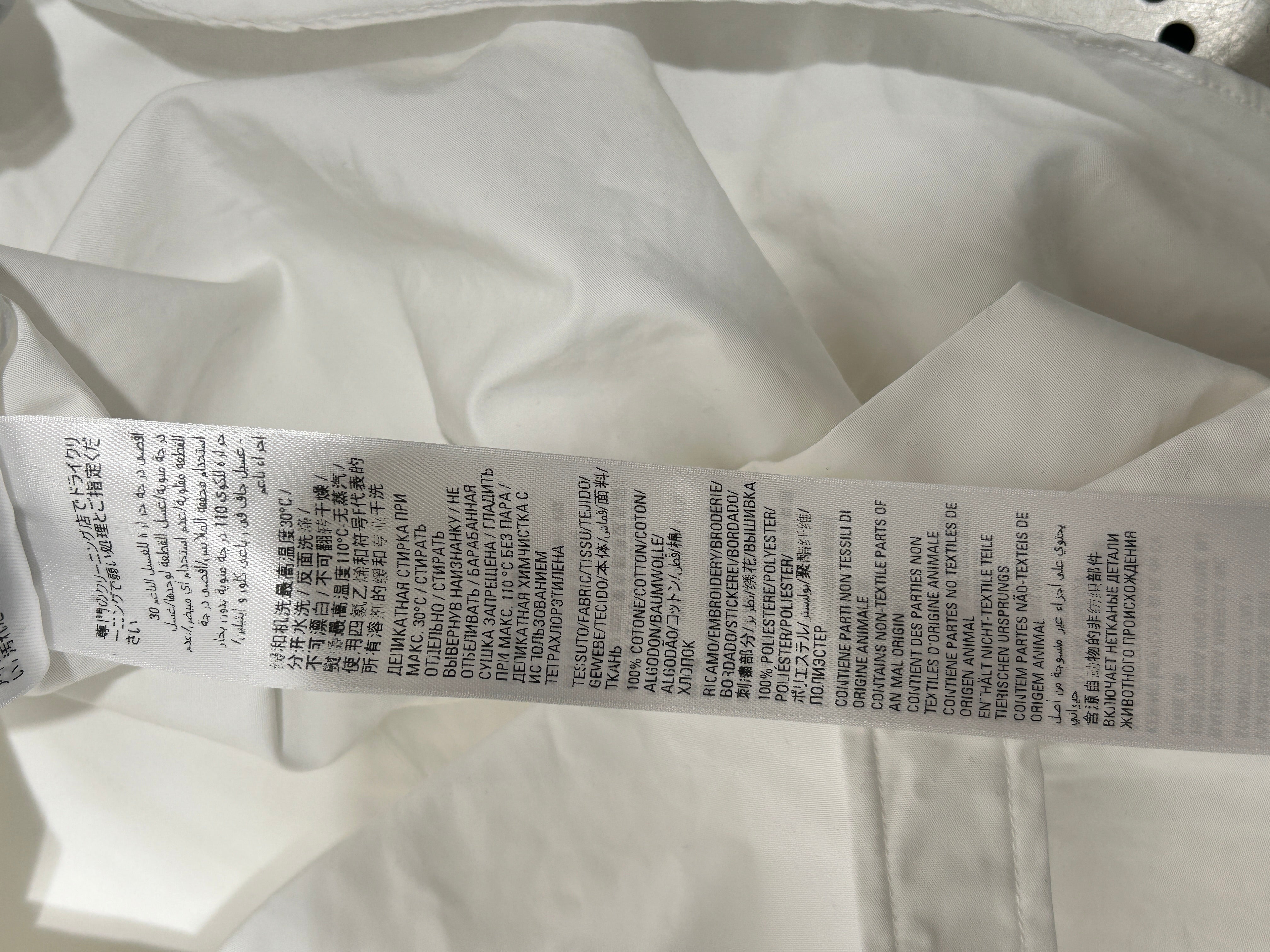BALENCIAGA/LS Shirt/34/Cotton/WHT/TIE AROUND view 6