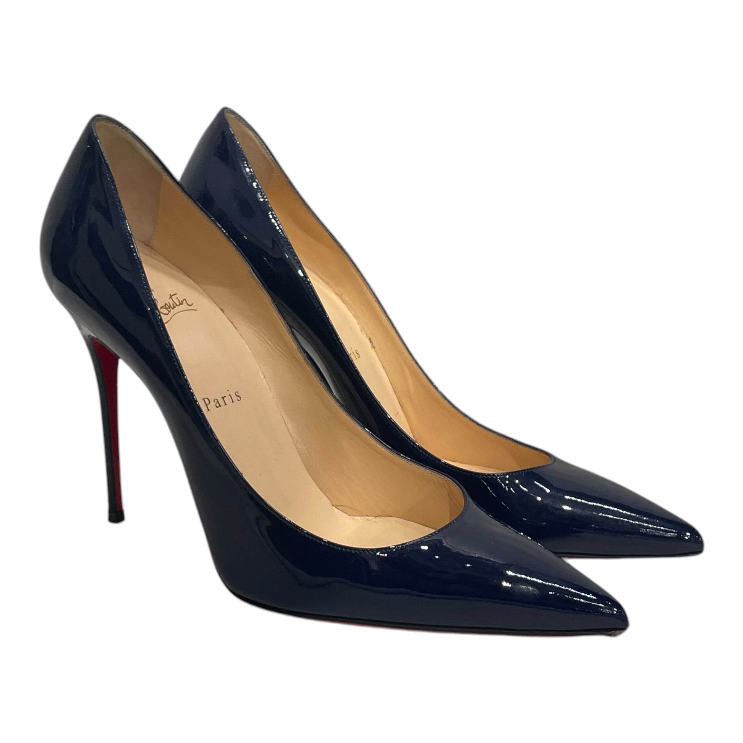 Christian Louboutin/Heels/EU 41/Leather/NVY/PIGALLE FOLLIES 100 view 1