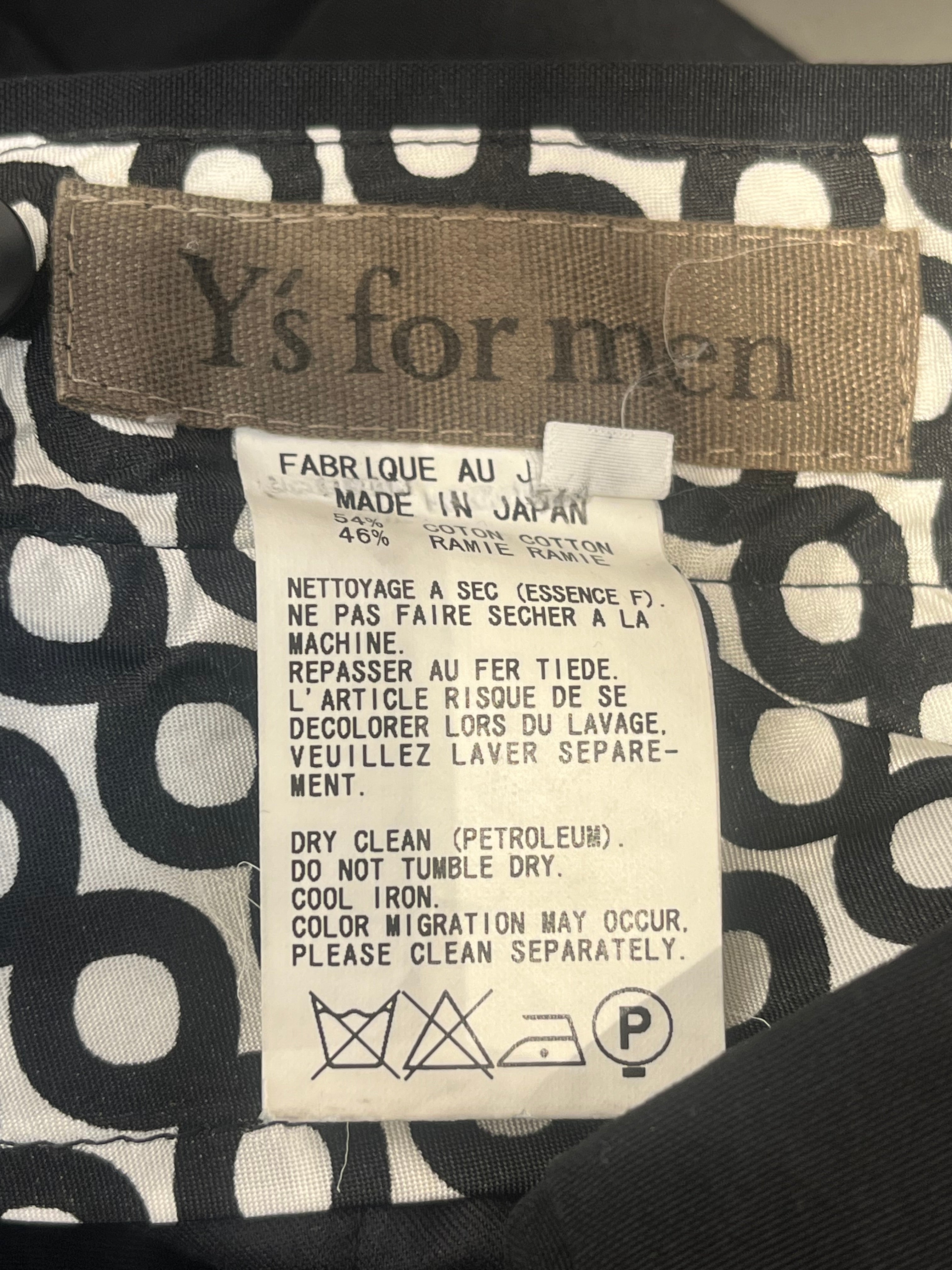 Y's for men/Slacks/2/Cotton/BLK/CIRCLE INNER PATTERN WAISTLINE view 3