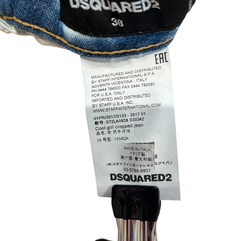 DSQUARED2/Skinny Pants/38/Denim/BLU/bleach wash