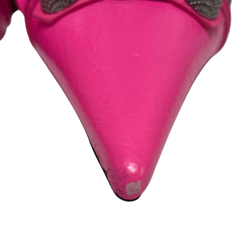 BALENCIAGA/Heels/EU 39/Leather/PNK/cagole  heel