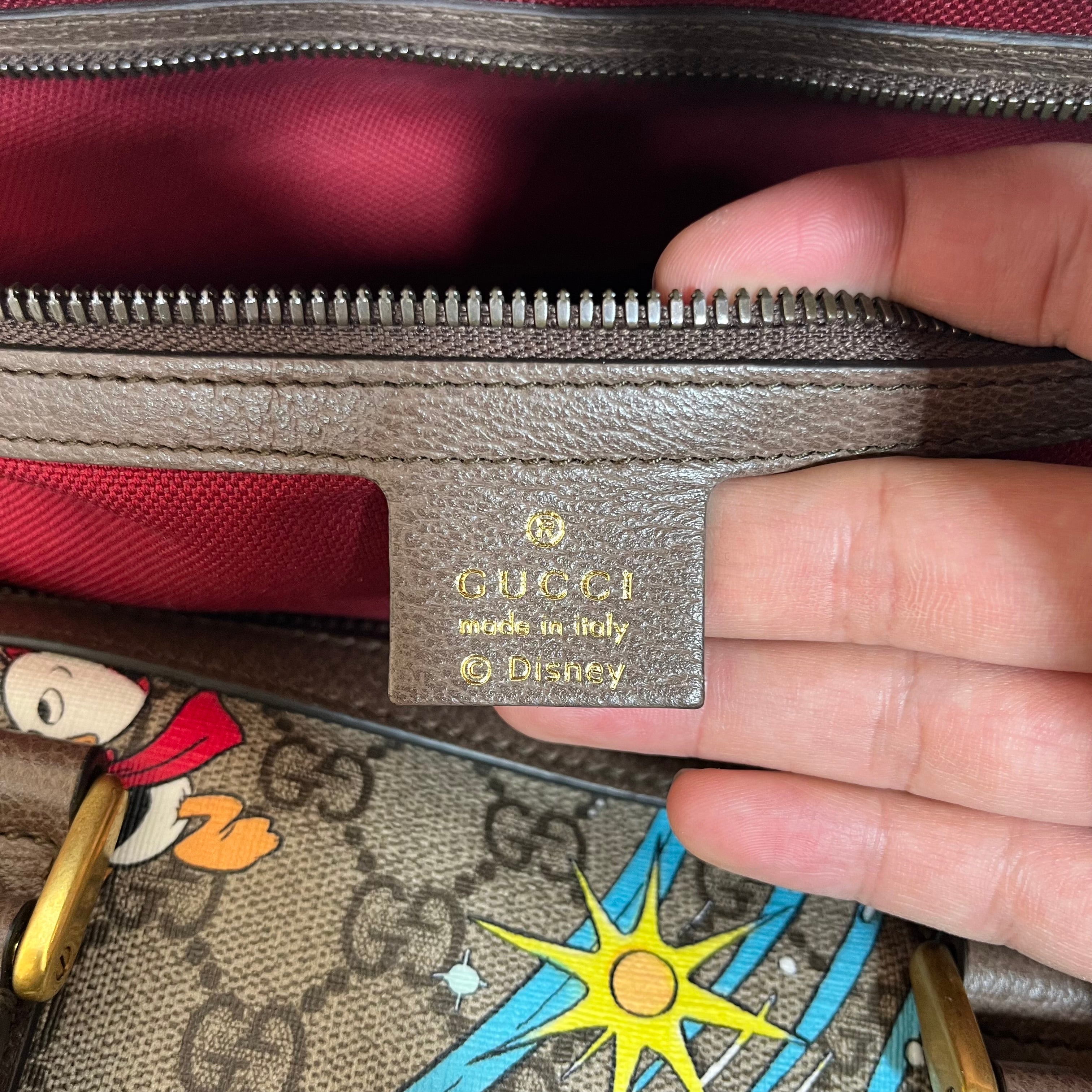 GUCCI/Boston Bag/Leather/BRW/disney view 5