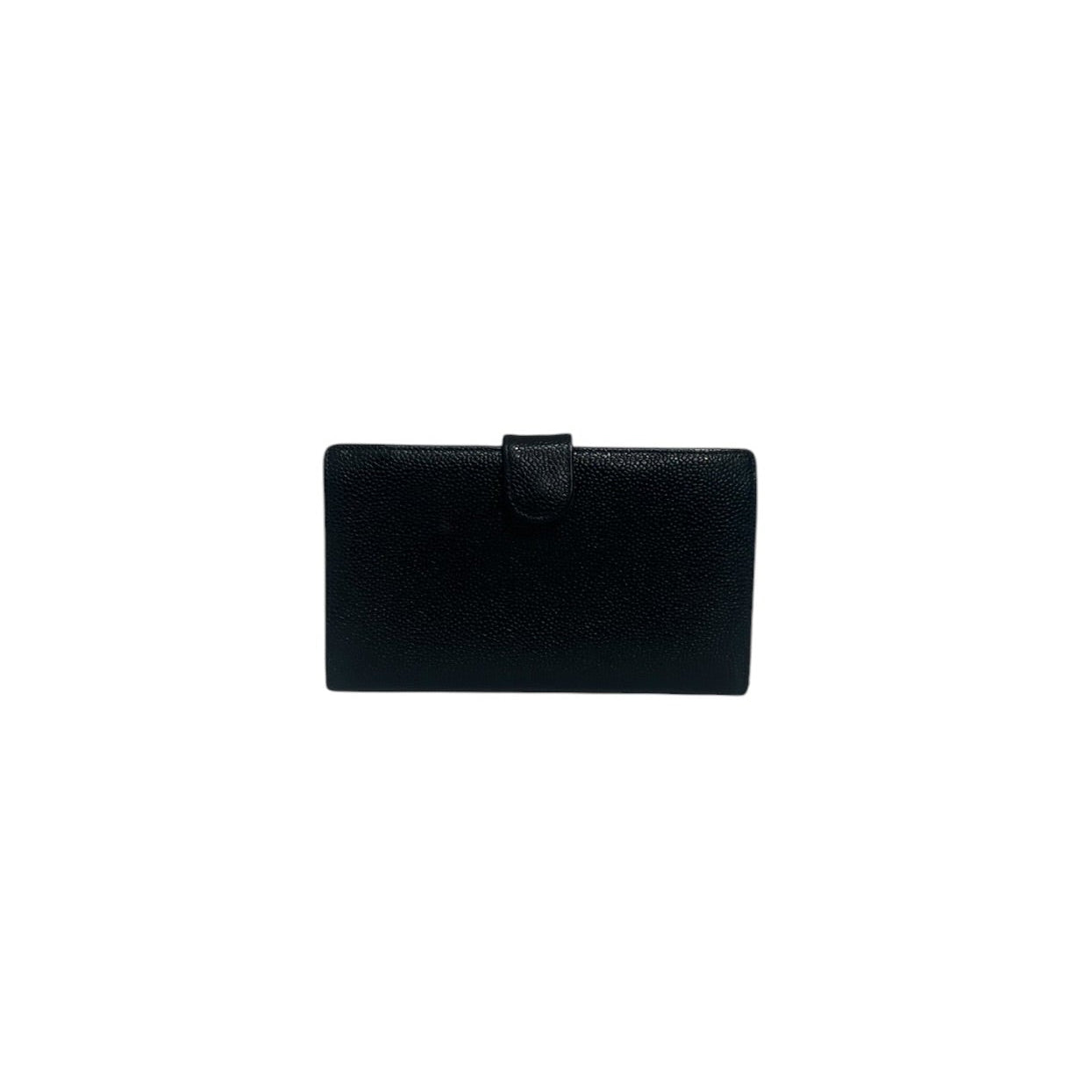 CHANEL/Long Wallet/Leather/BLK/Caviar view 2