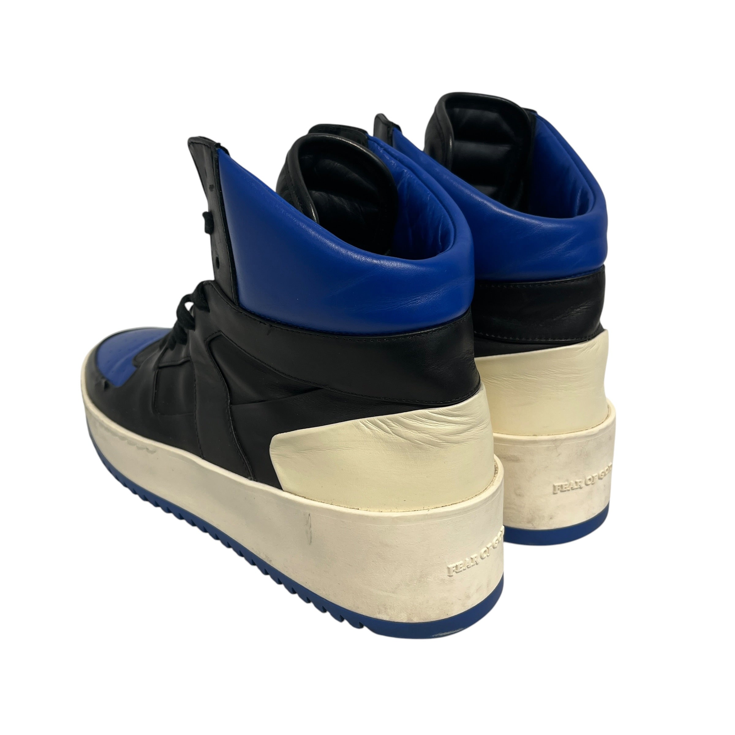 FEAR OF GOD/adidas/Hi-Sneakers/US 8/Leather/BLU/Basketball Sneaker Royal Blue view 2