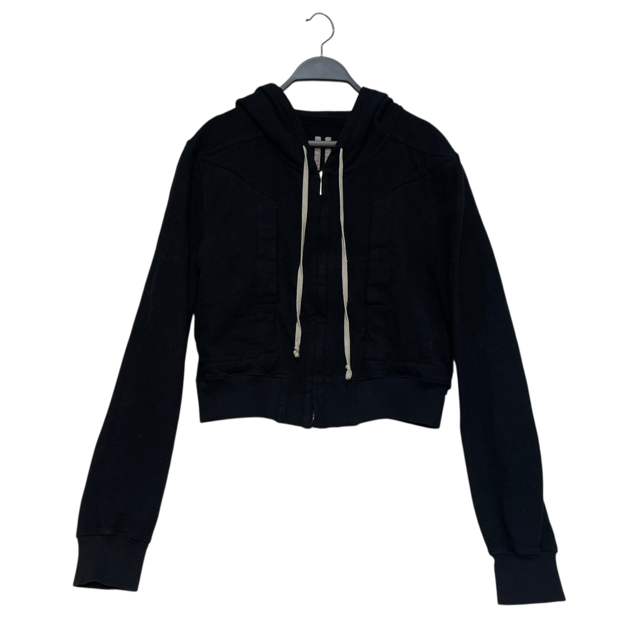 Rick Owens/Hoodie/S/Cotton/BLK/FW 23 Zip up view 1
