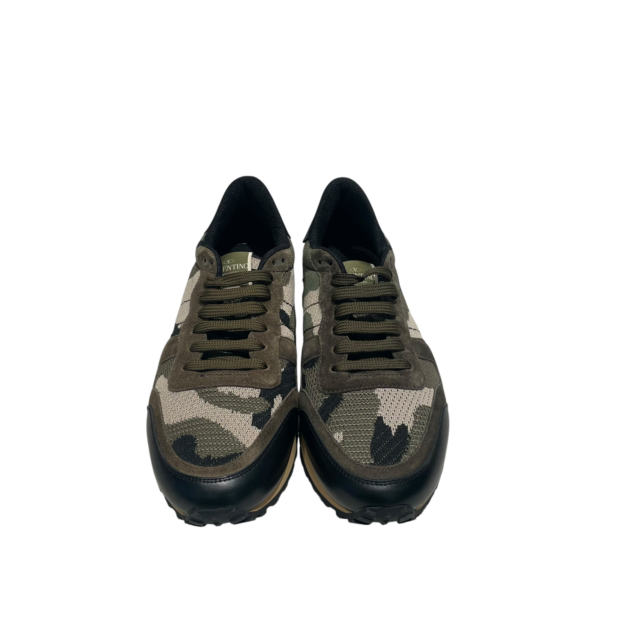 VALENTINO/Low-Sneakers/EU 42/Camouflage/Cotton/GRN/Rockrunner Camo Mesh Sneaker view 3