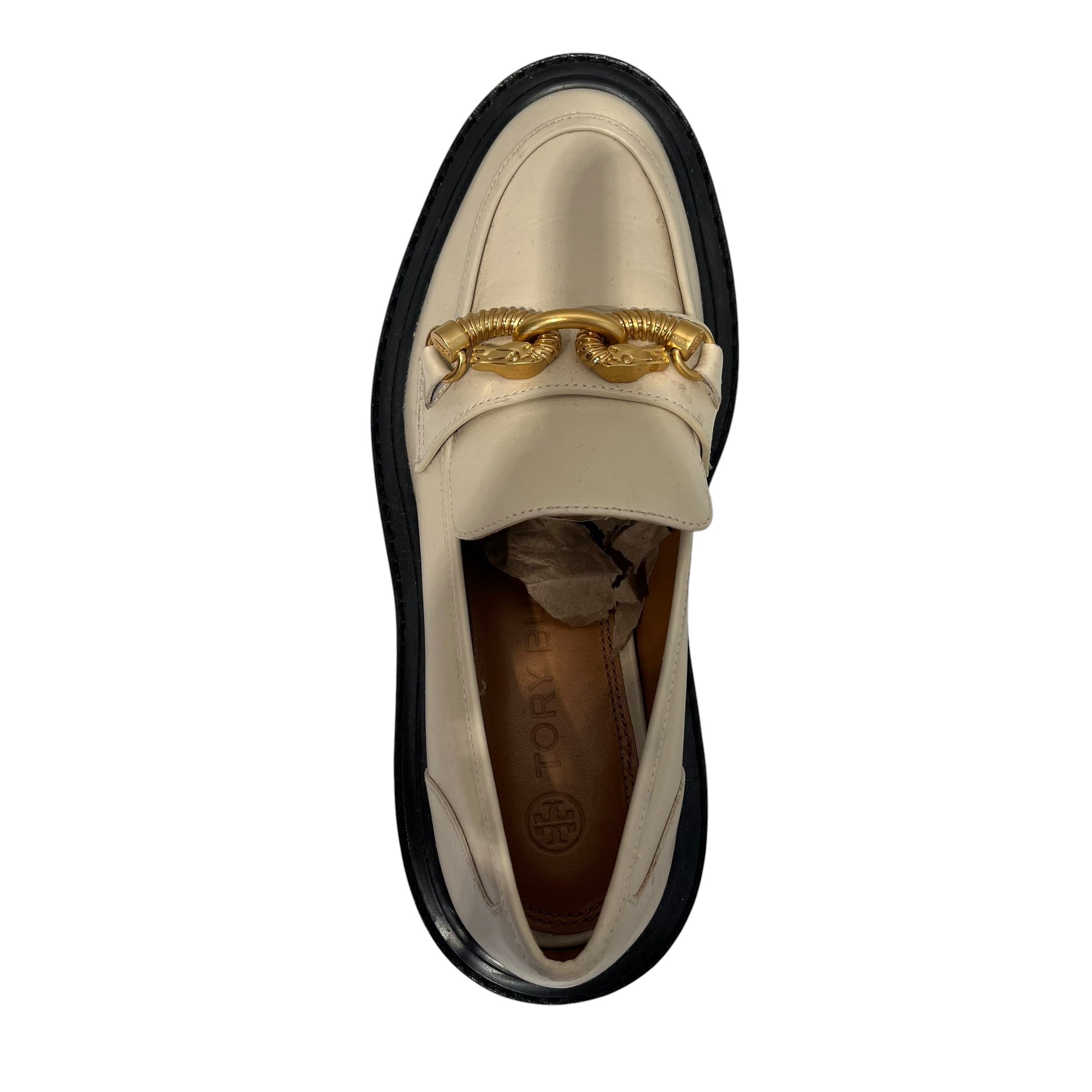 TORY BURCH/Loafers/US 7/Leather/CRM/ view 3