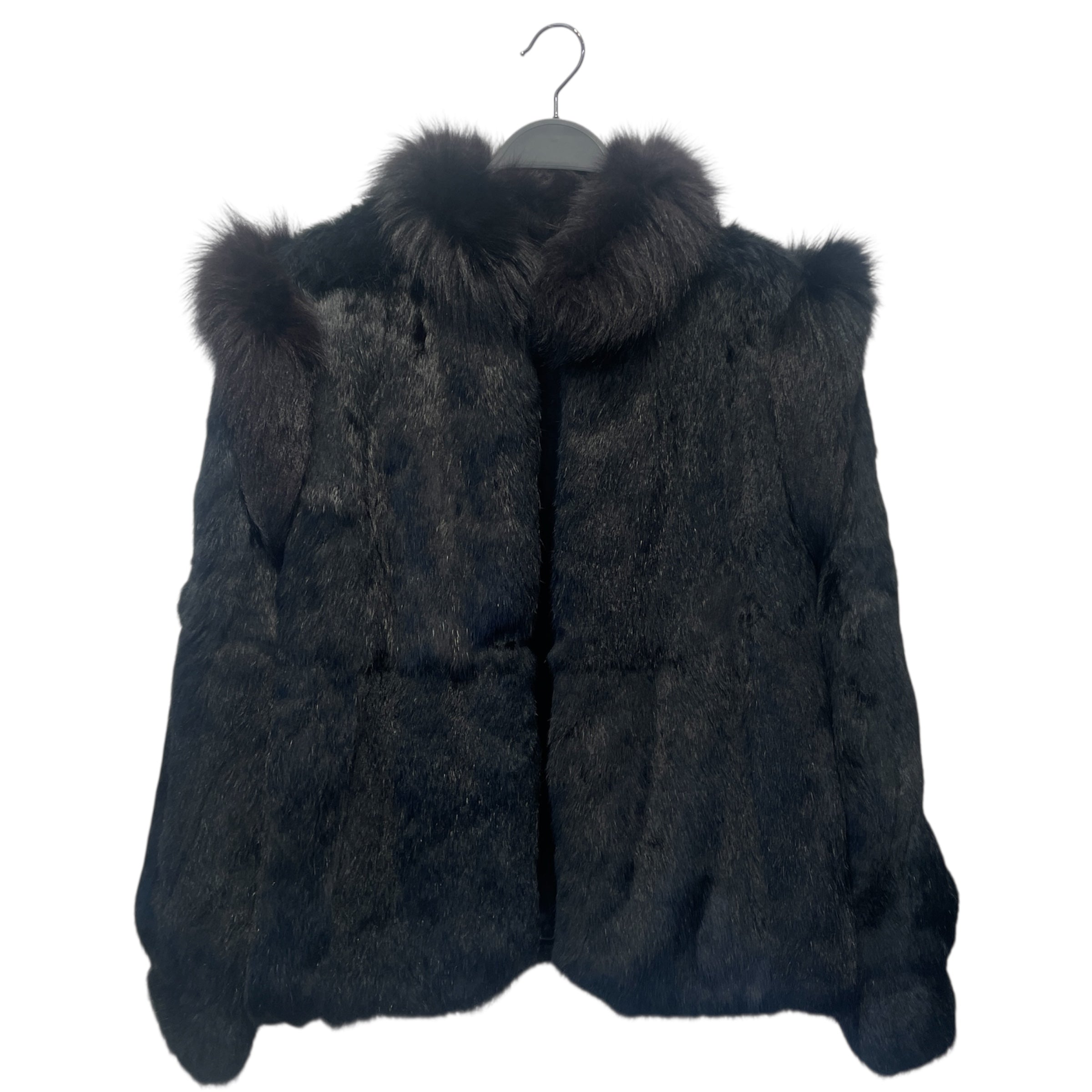 Vintage/Fur Jkt/Fur/BLK/RABBIT FUR view 1