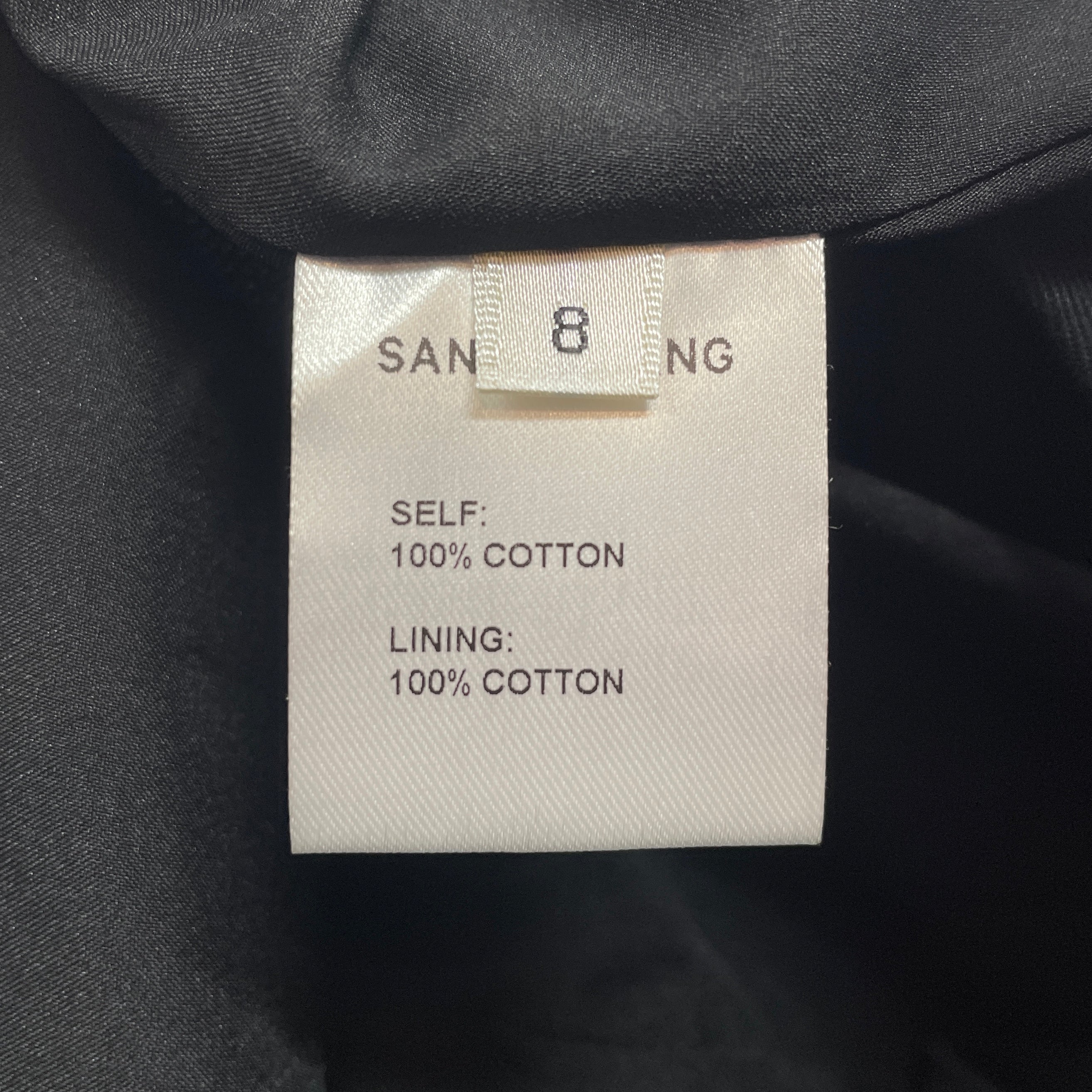 Sandy Liang/3|4S Dress/8/Cotton/BLK/SANDY LIANG KOSS DRESS view 4