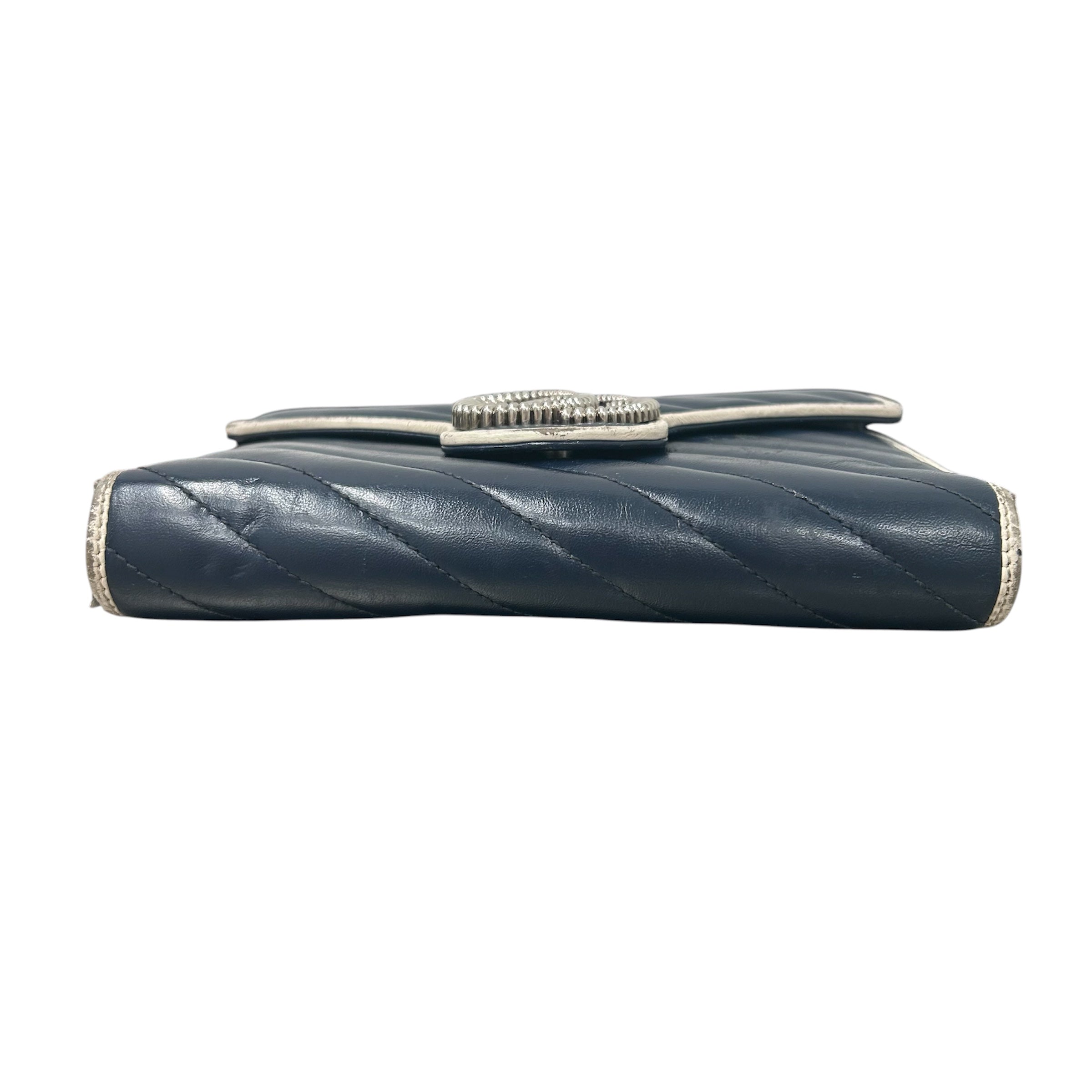 GUCCI/Bag/NVY/Marmont Chevron view 5