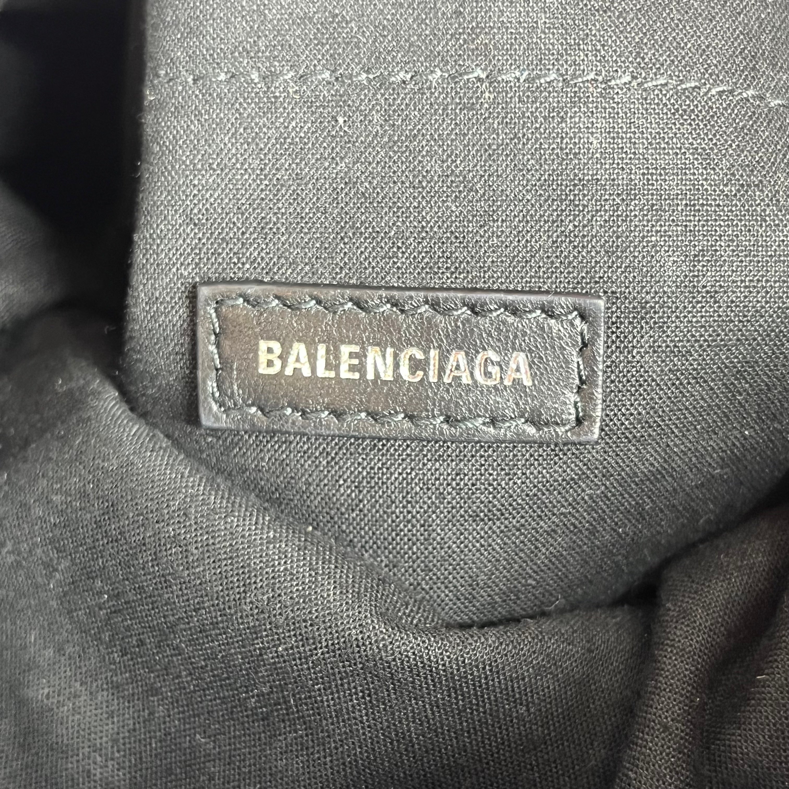 BALENCIAGA/Tote Bag/Leather/SLV/Monaco Chain Tote view 5