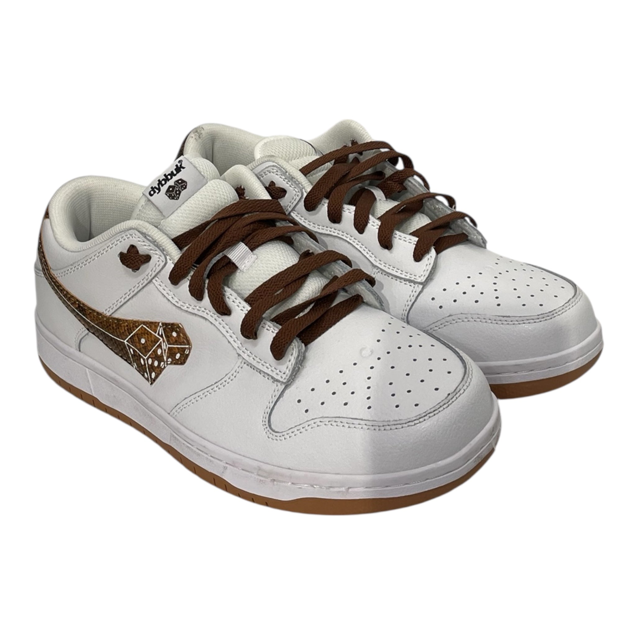 dybbuk/Low-Sneakers/US 11/WHT/snake eyes view 1