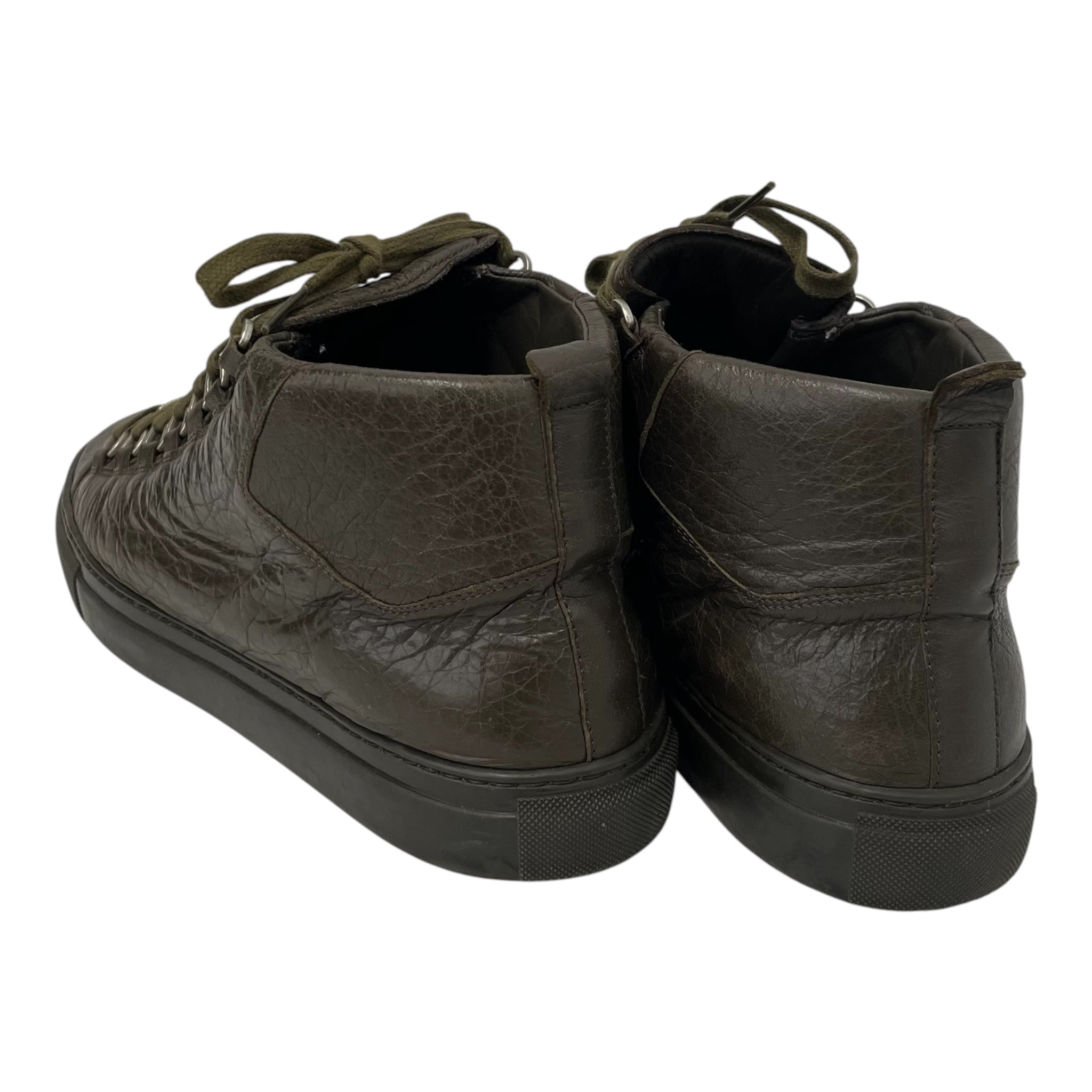 BALENCIAGA/Hi-Sneakers/US 10/Leather/GRN/Olive green view 3