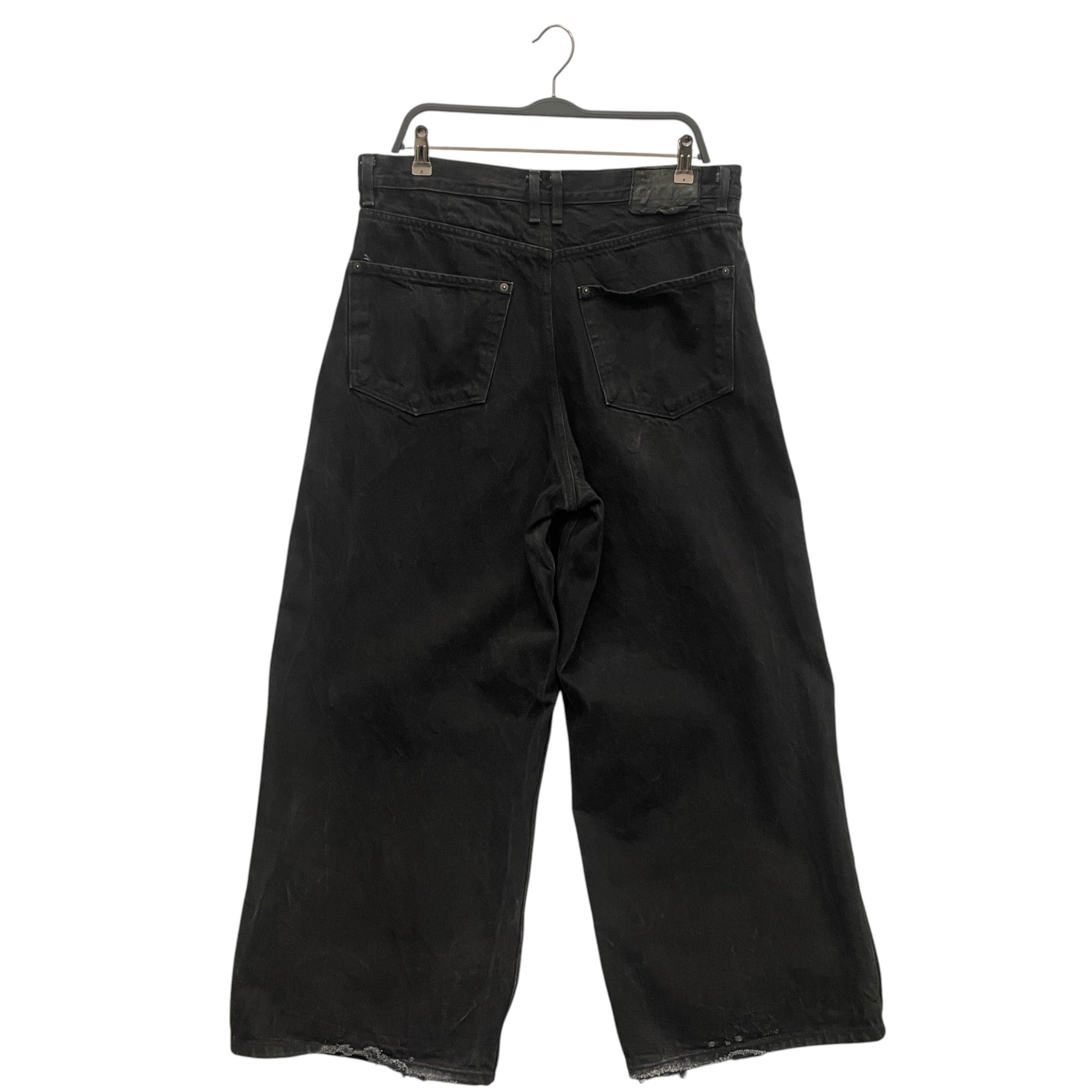K-TWO STUDIOS/Straight Pants/36/Denim/BLK/WIDE LEG SELVEDGE view 2