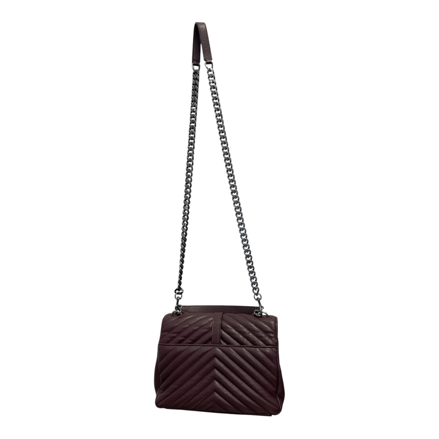 YVES SAINT LAURENT/Cross Body Bag/Leather/BLK/cassandra chain wallet view 2