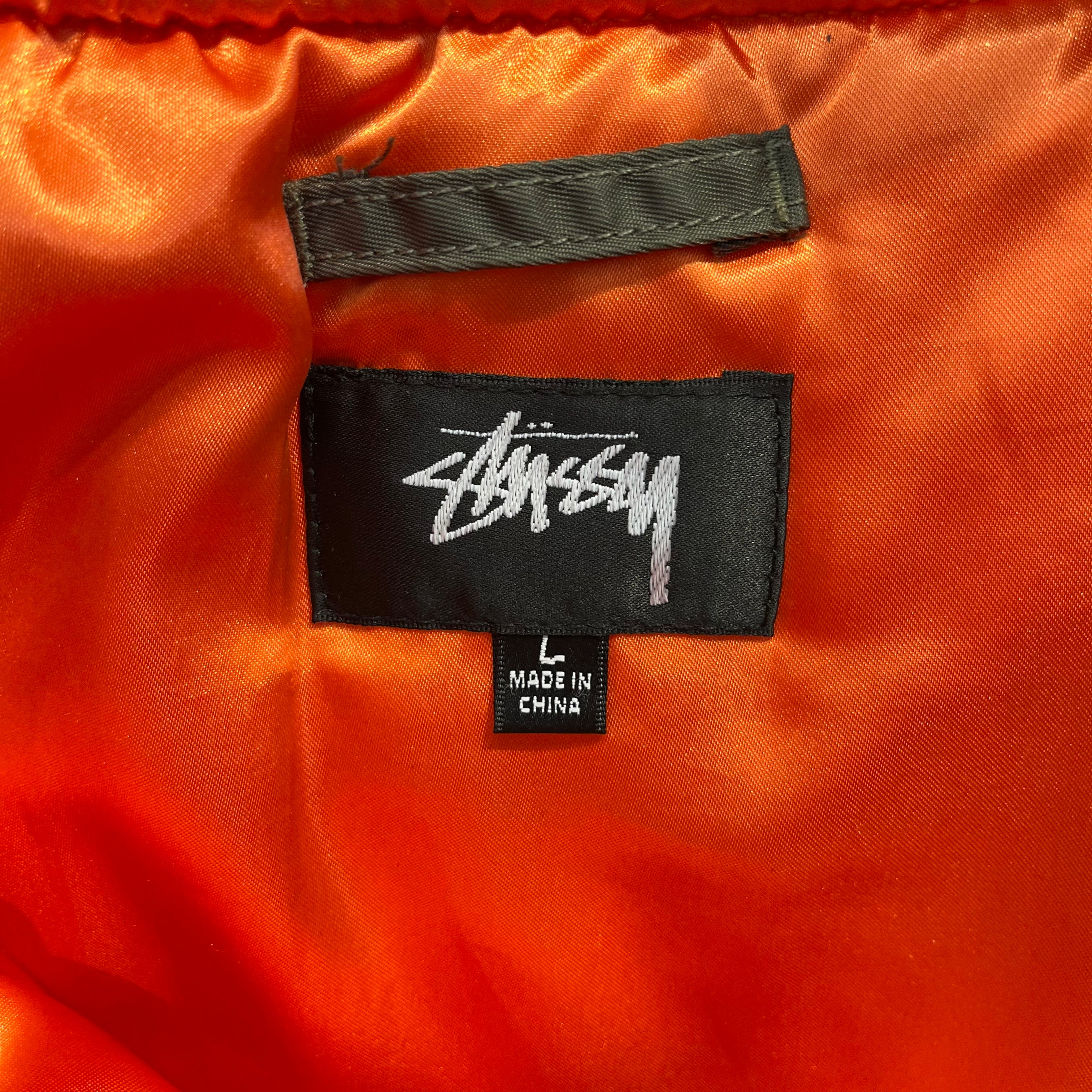 STUSSY/COMME des GARCONS/Jacket/L/Nylon/GRN/stussy 80-20 CDGCDGCDG bomber view 3