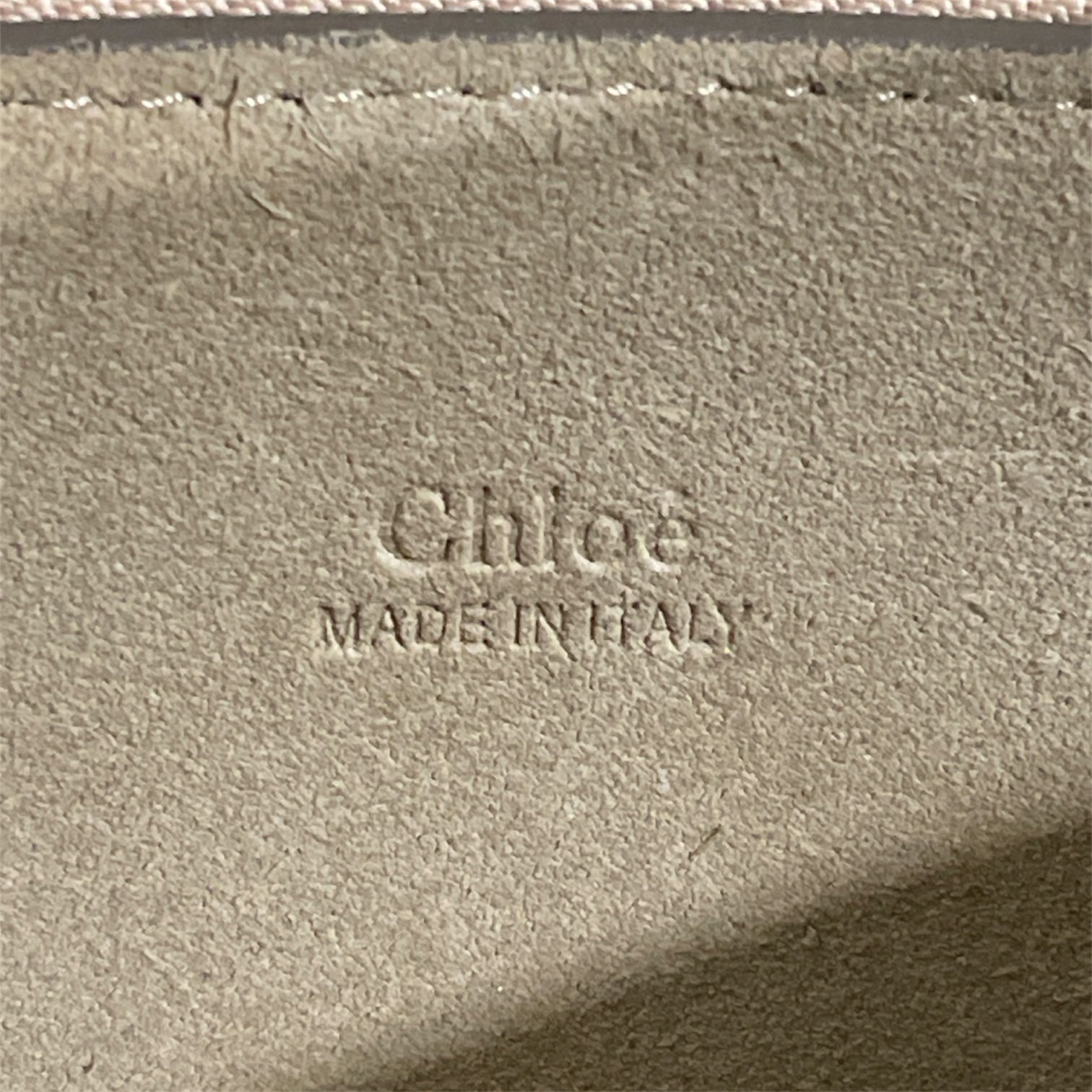 Chloe/Hand Bag/Leather/CRM/Gold Ring Suede view 6