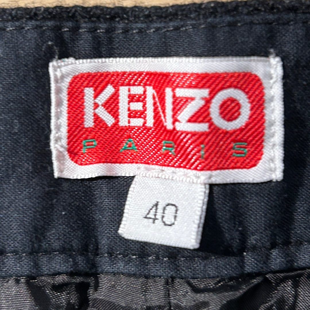 KENZO Cargo Pants 40 Wool BLK Boke Flower 2.0 2nd STREET USA