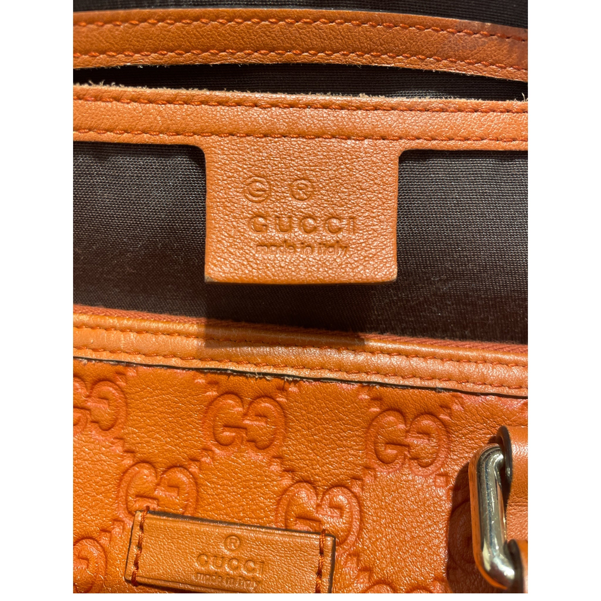 GUCCI/Bag/Monogram/ORN/GUCCISSIMA BOSTON ORANGE view 3