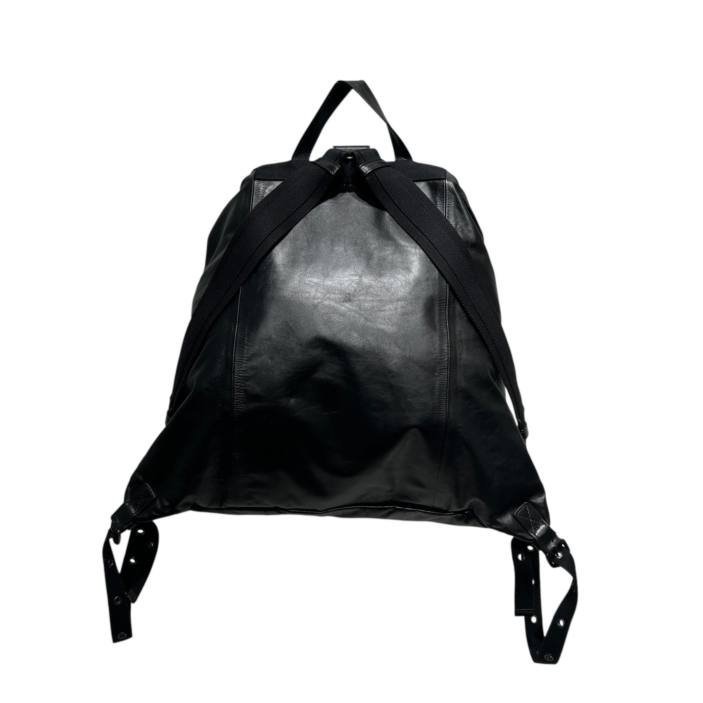 BOTTEGA VENETA/Backpack/Leather/BLK/ view 3