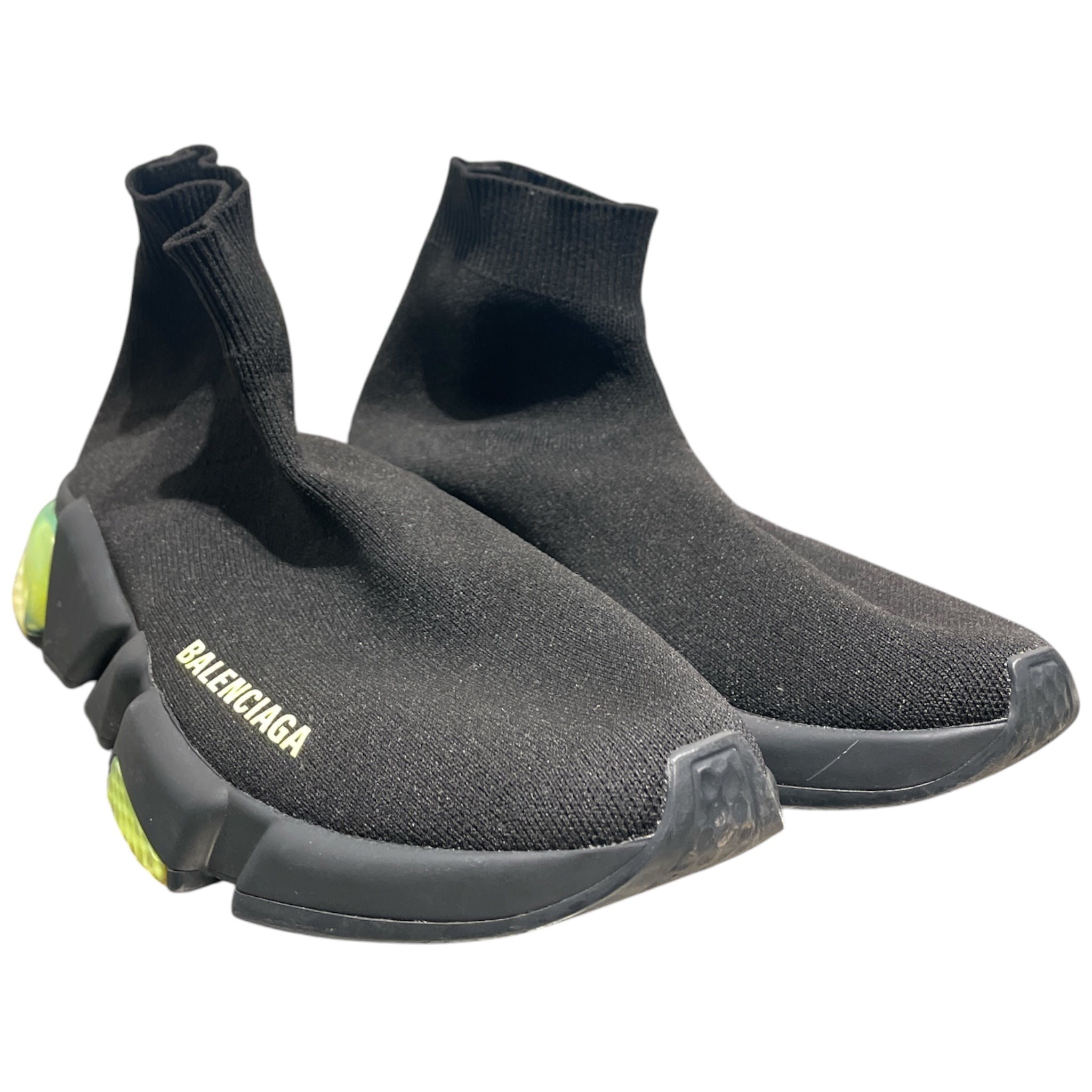 BALENCIAGA/Hi-Sneakers/US 8/Nylon/GRN/ BALENCIAGA/sock shoes