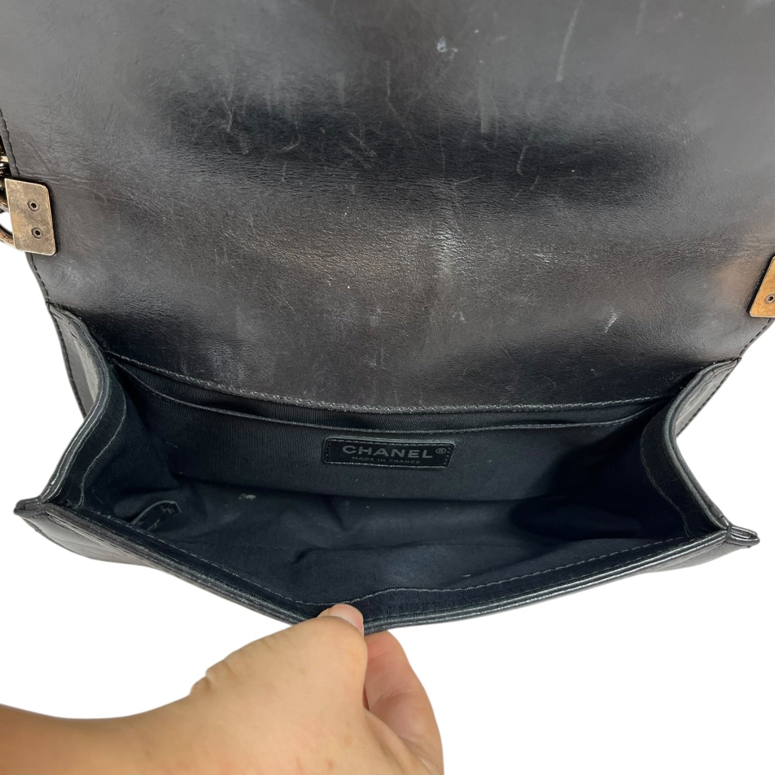 CHANEL/Bag/Leather/BRD/BURGUNDY BOY BAG view 5