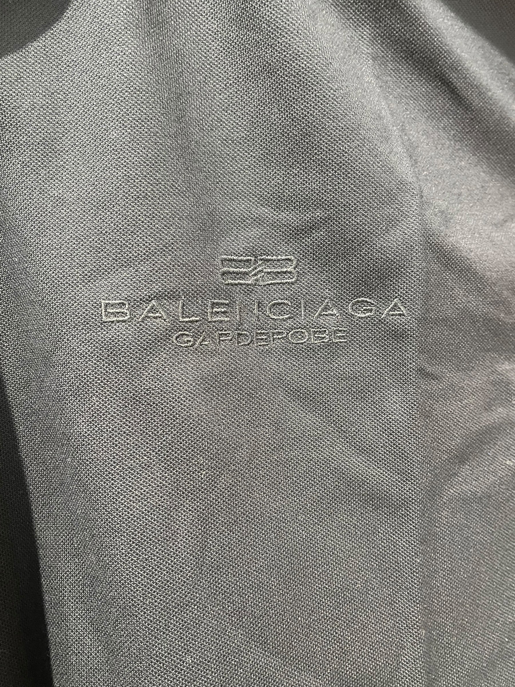 BALENCIAGA/Polo Shirt/4/Cotton/BLK/COLLAR GARDEROPE LOGO TEE view 5