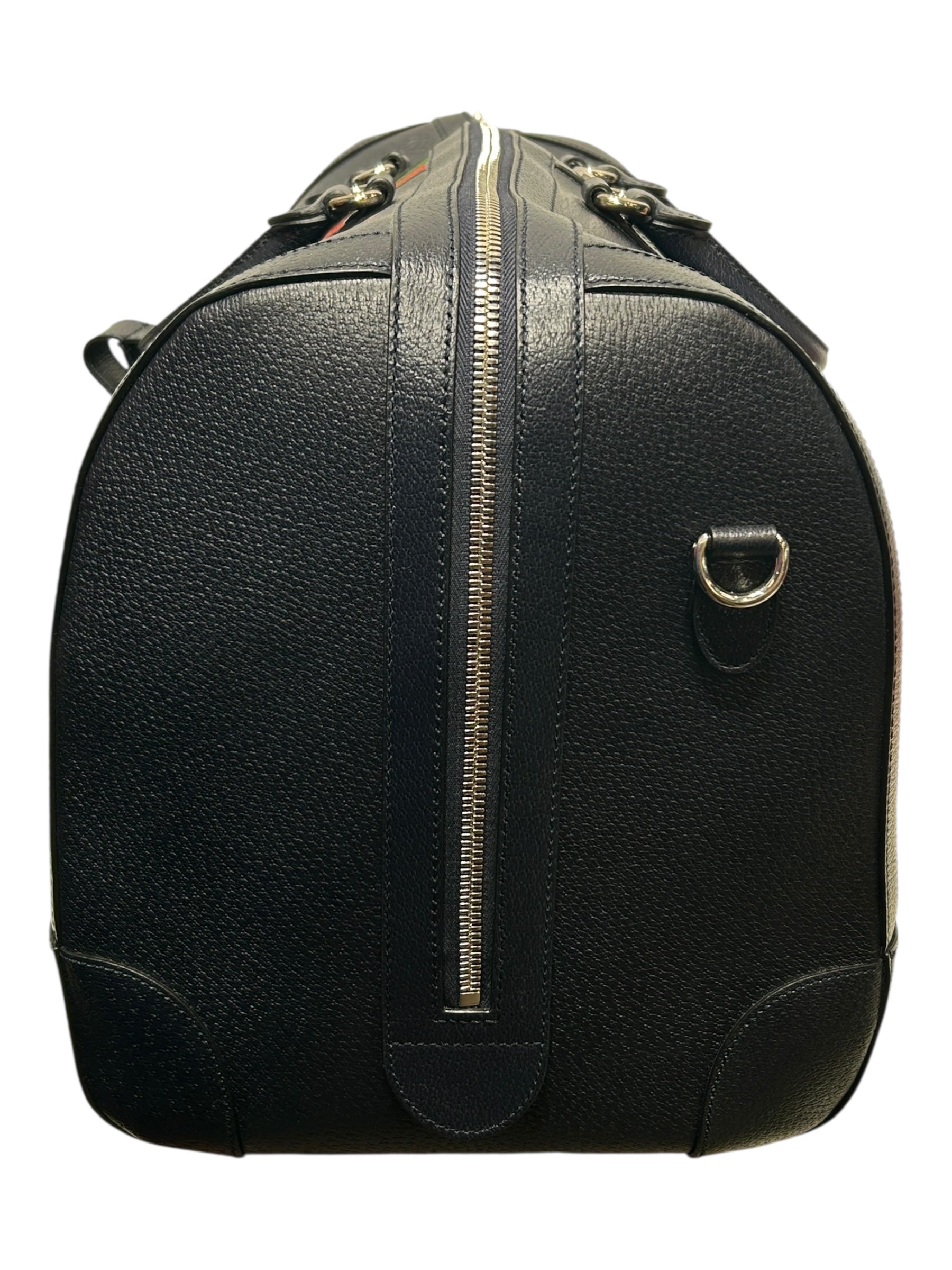 GUCCI/Luggage/Leather/NVY/SAVOY WEB DUFFLE / SLV GG view 6