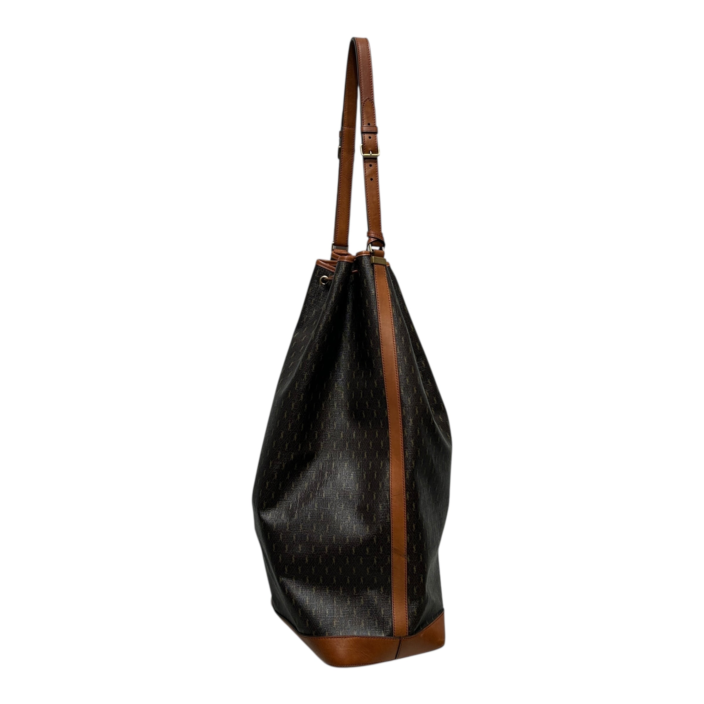 SAINT LAURENT/Tote Bag/Monogram/Leather/BRW/ view 2