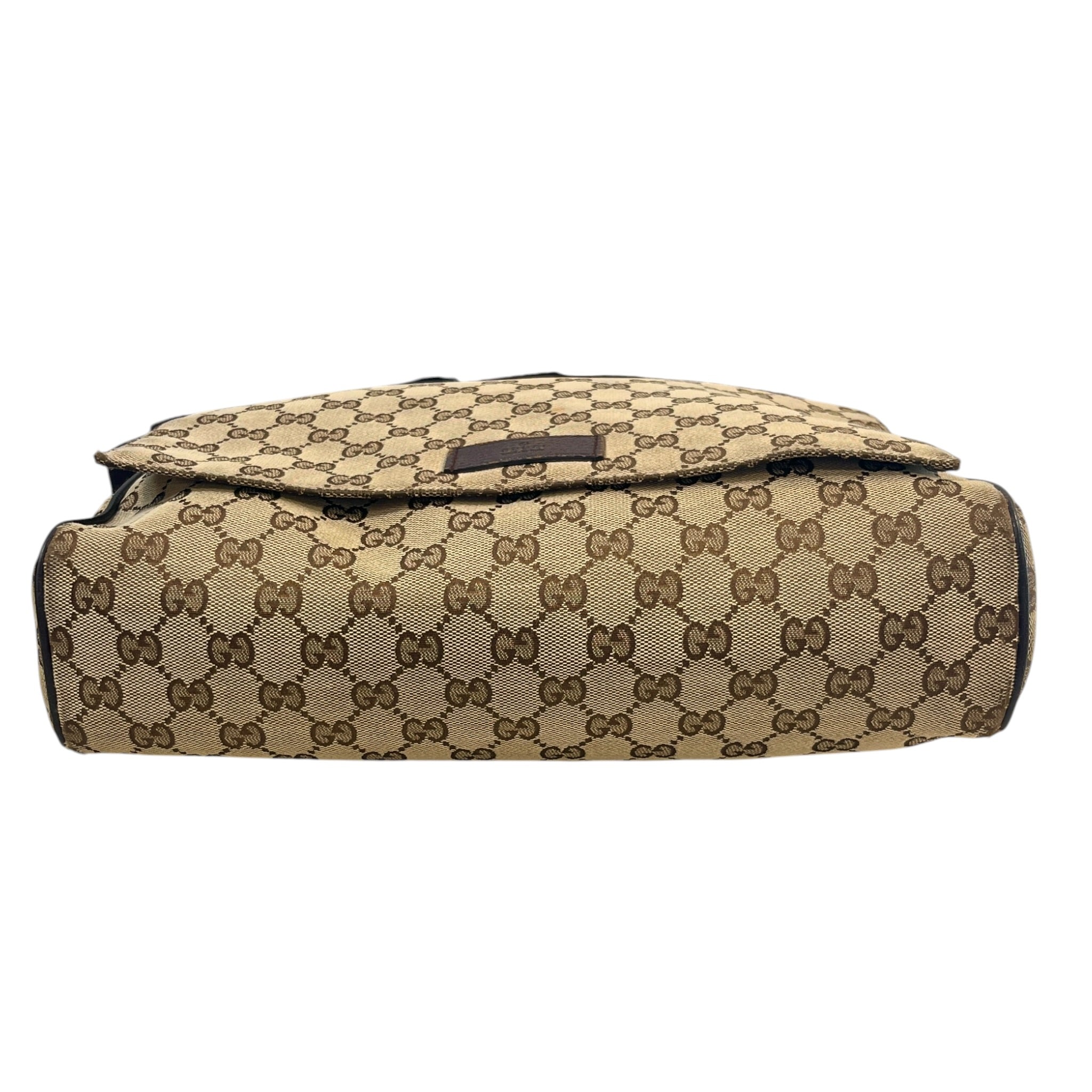 GUCCI/Cross Body Bag/Monogram/Cotton/BRW/VINTAGE MESSENGER BAG view 3