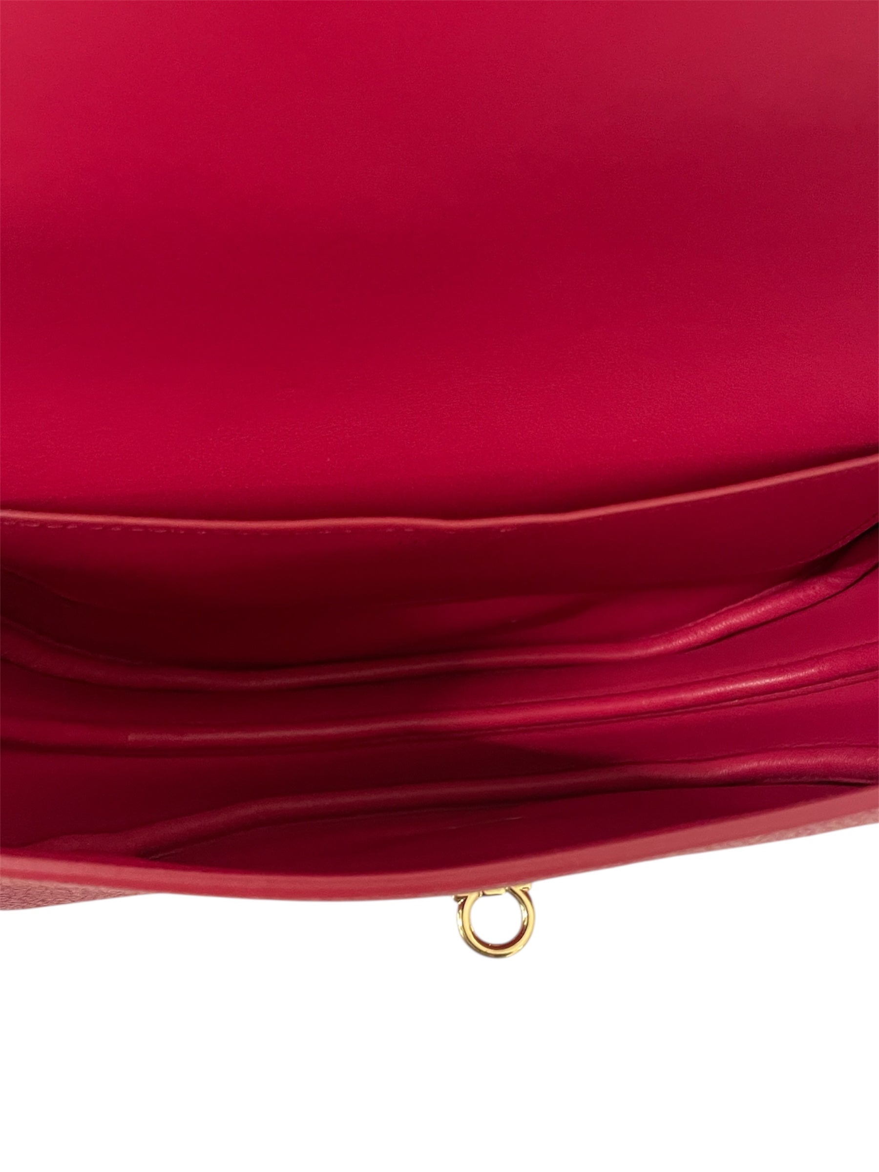 Salvatore Ferragamo/Cross Body Bag/Leather/RED/GOLD HARDWEAR view 4