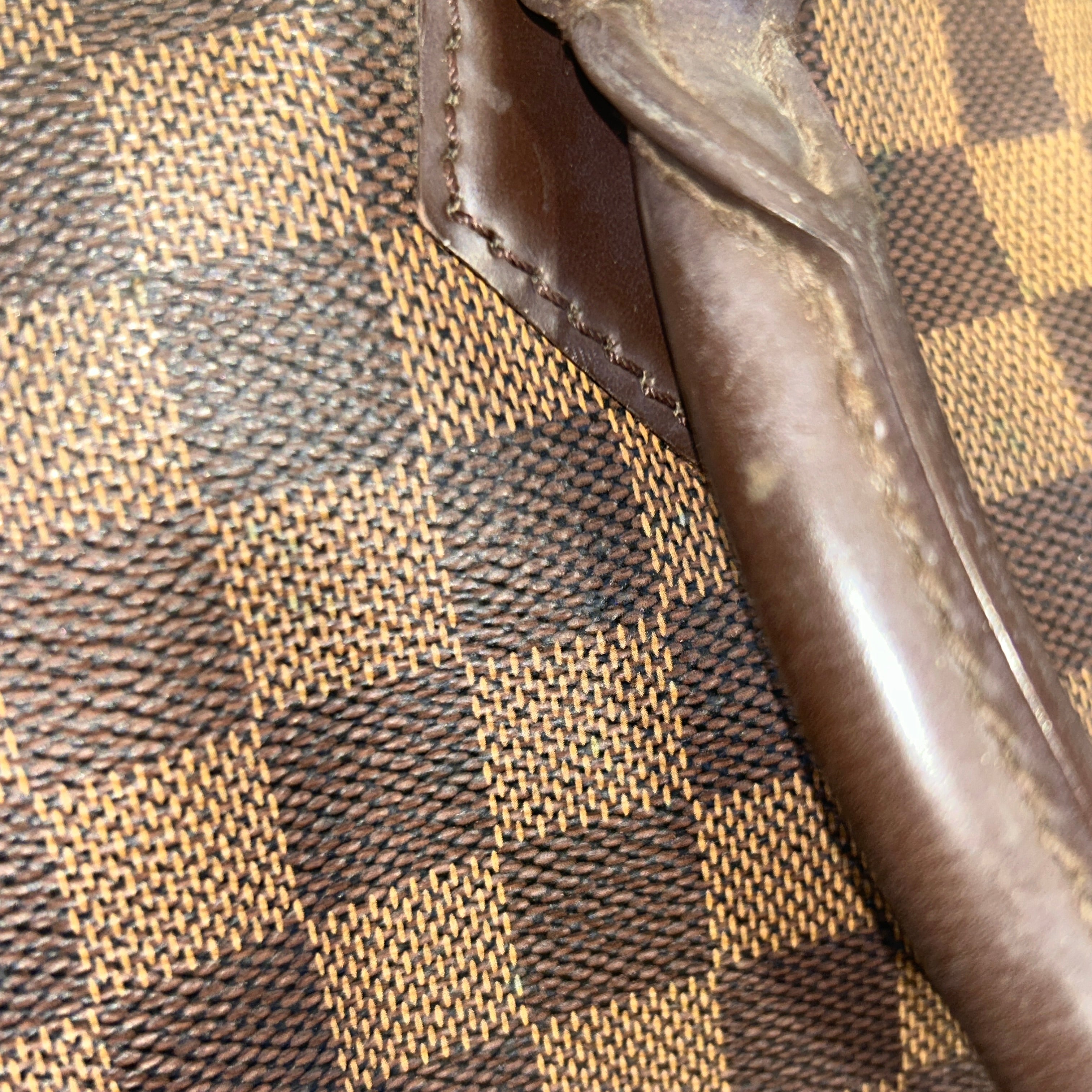 LOUIS VUITTON/Hand Bag/Houndstooth Check/Leather/BRW/saleya pm view 12