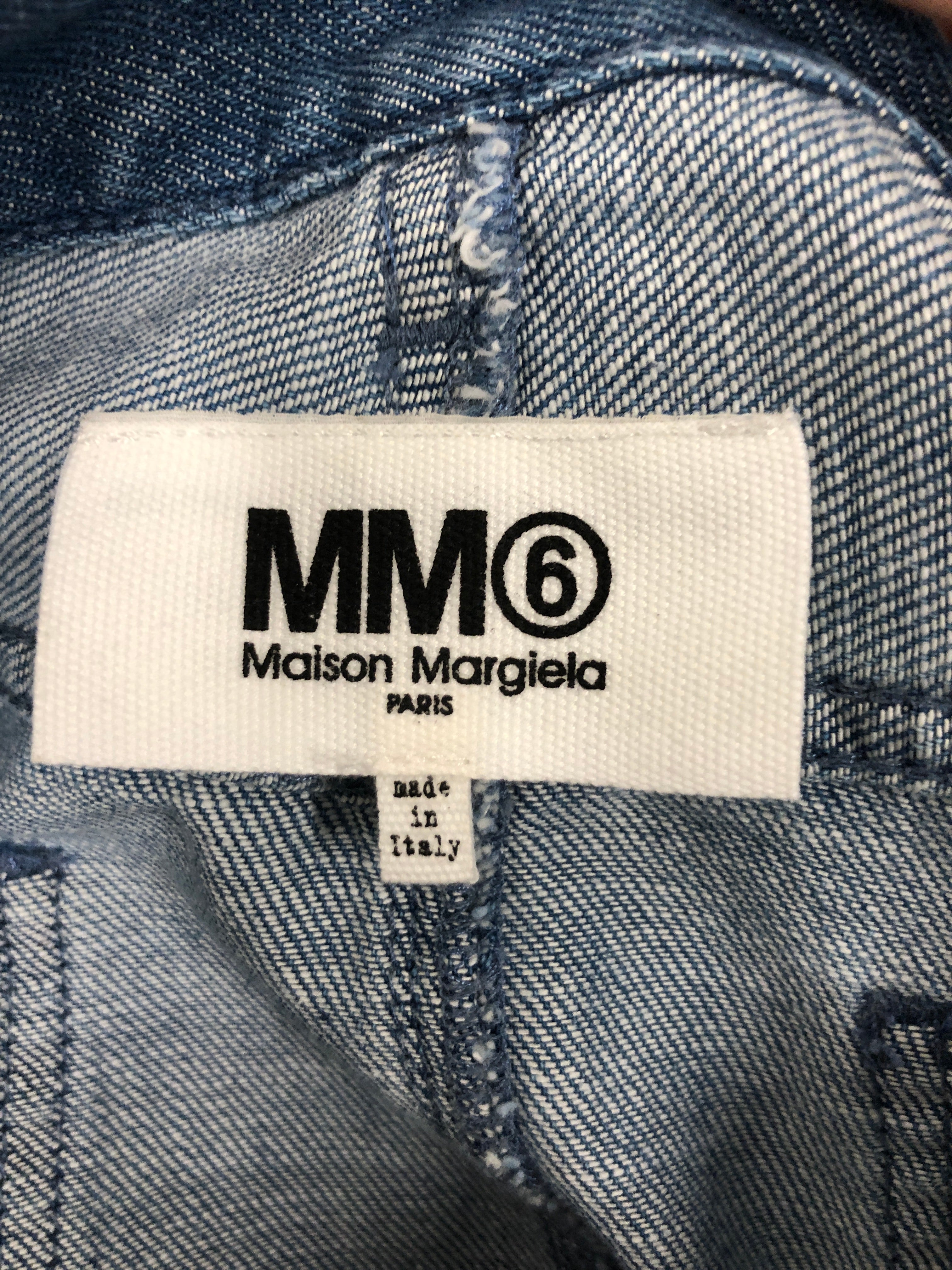 MM6/Skirt/42/Cotton/IDG/Distressed Mini Skirt view 4