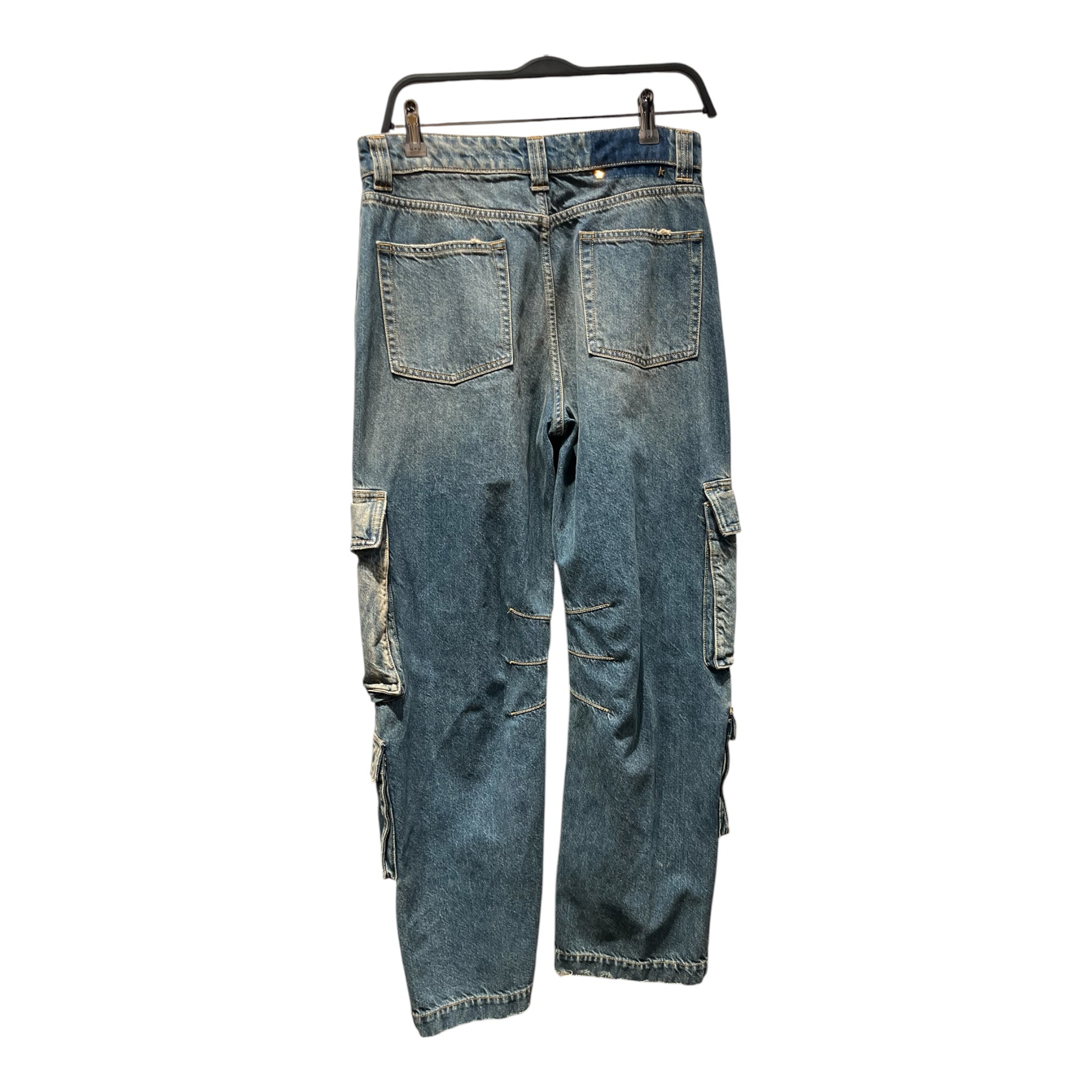 GOLDEN GOOSE/Bottoms/26/Denim/IDG/GOLDEN GOOSE LIGHT WASH CARGO view 2