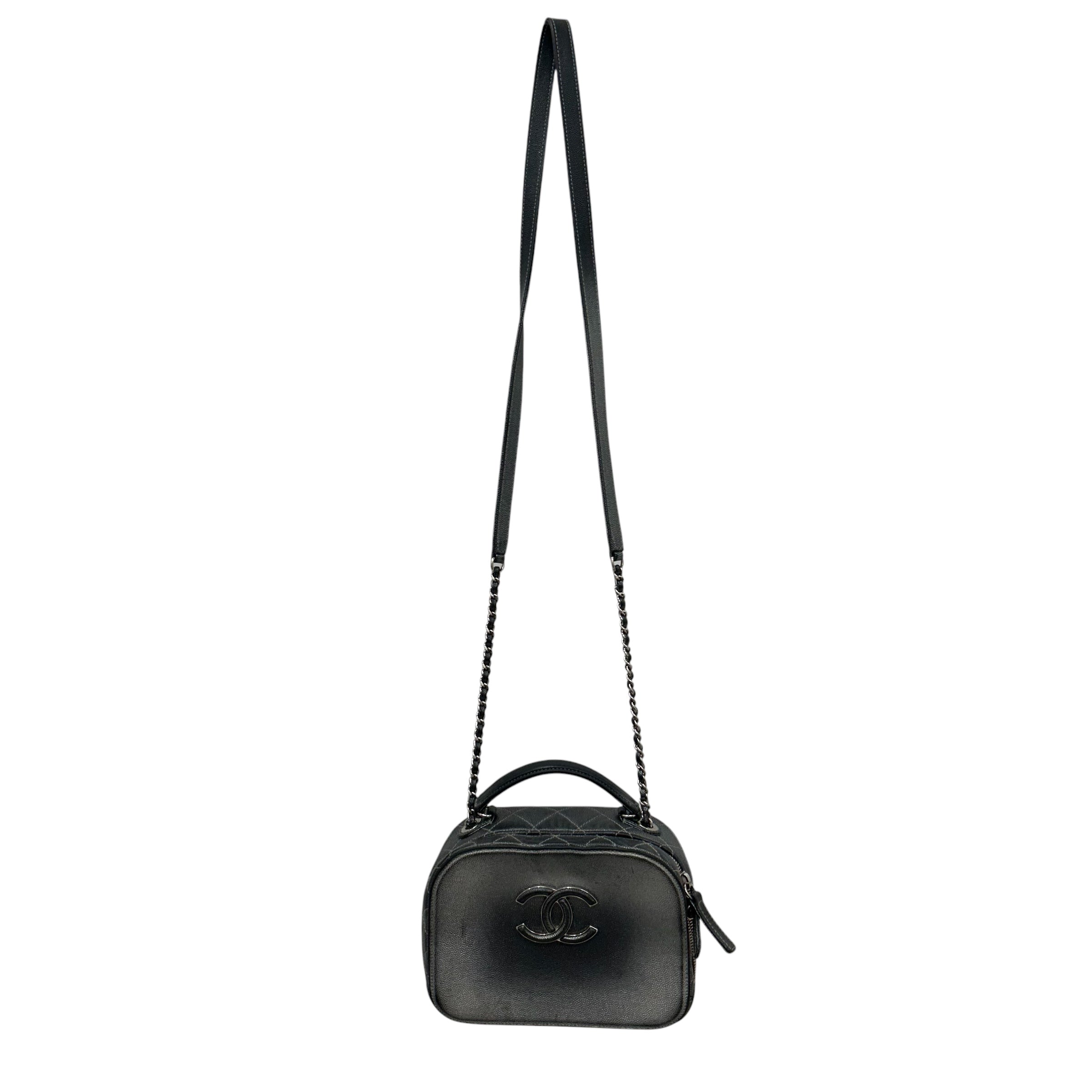 CHANEL/Clutch Bag/Leather/GRY/ view 1