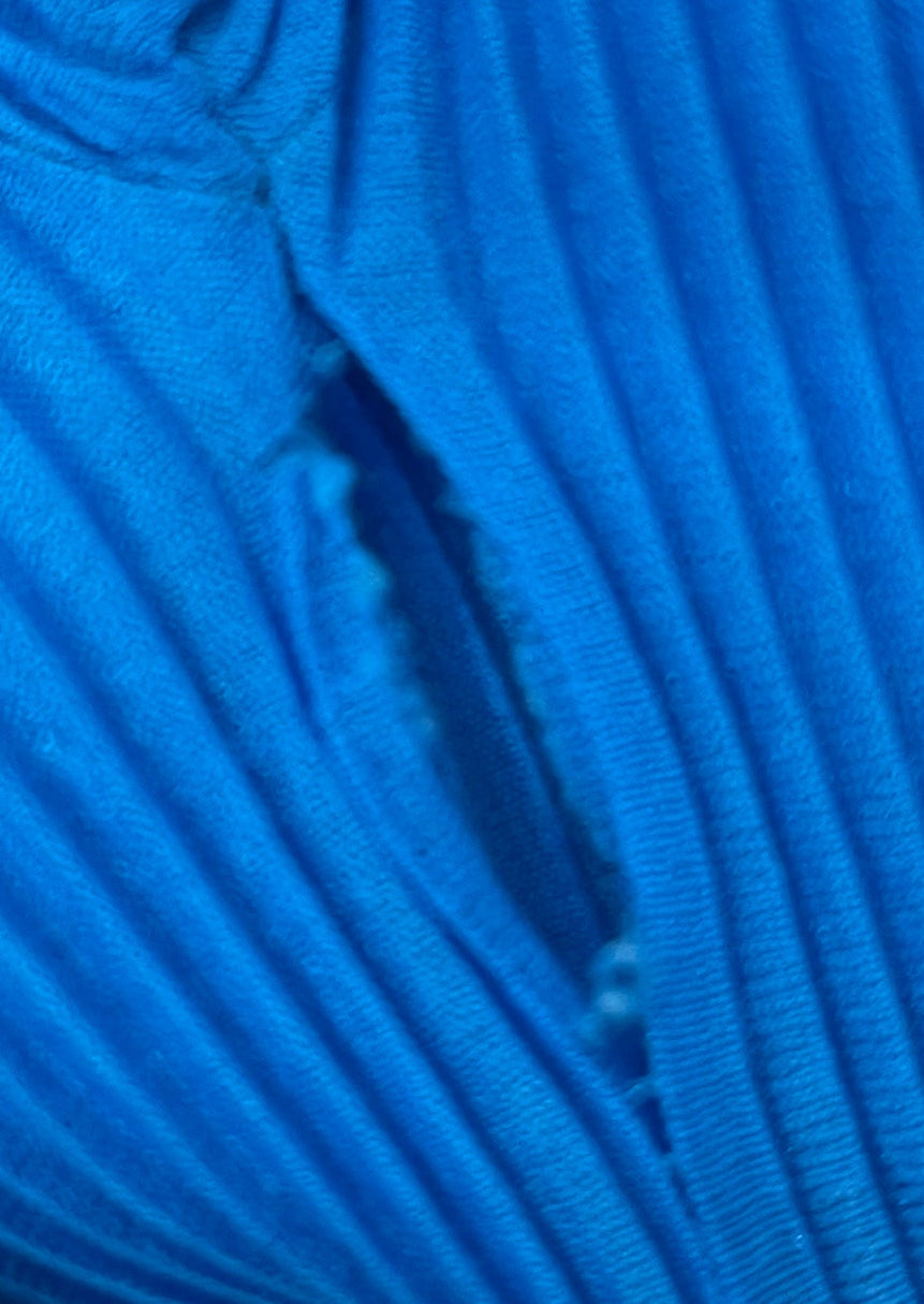 PLEATS PLEASE ISSEY MIYAKE/SS Blouse/3/Polyester/BLU/ROUND NECK view 5