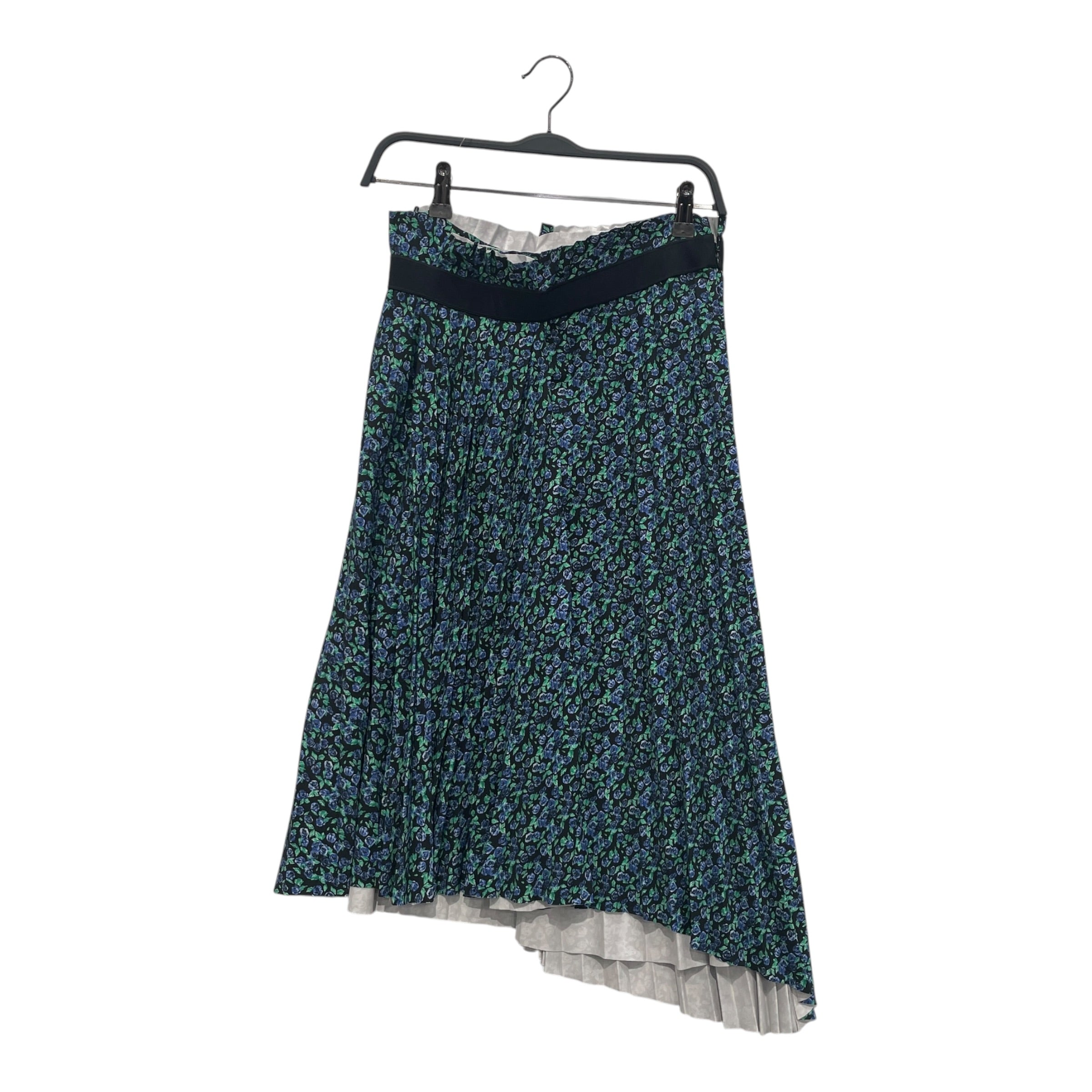 BALENCIAGA/Long Skirt/XS/Floral Pattern/Cotton/NVY/BLUEROSES view 1