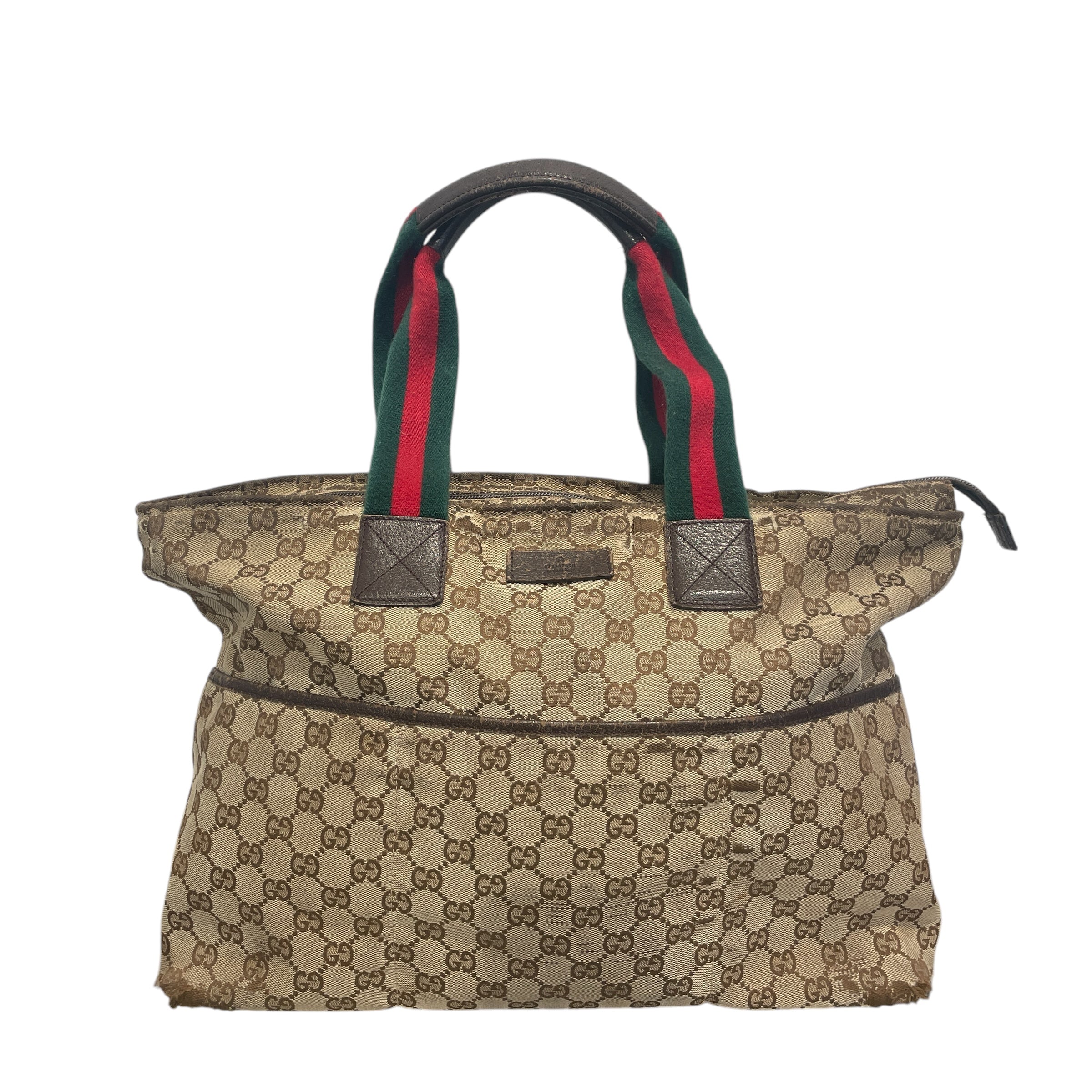 GUCCI/Hand Bag/Monogram/Cotton/BEG/HANDBAG view 1