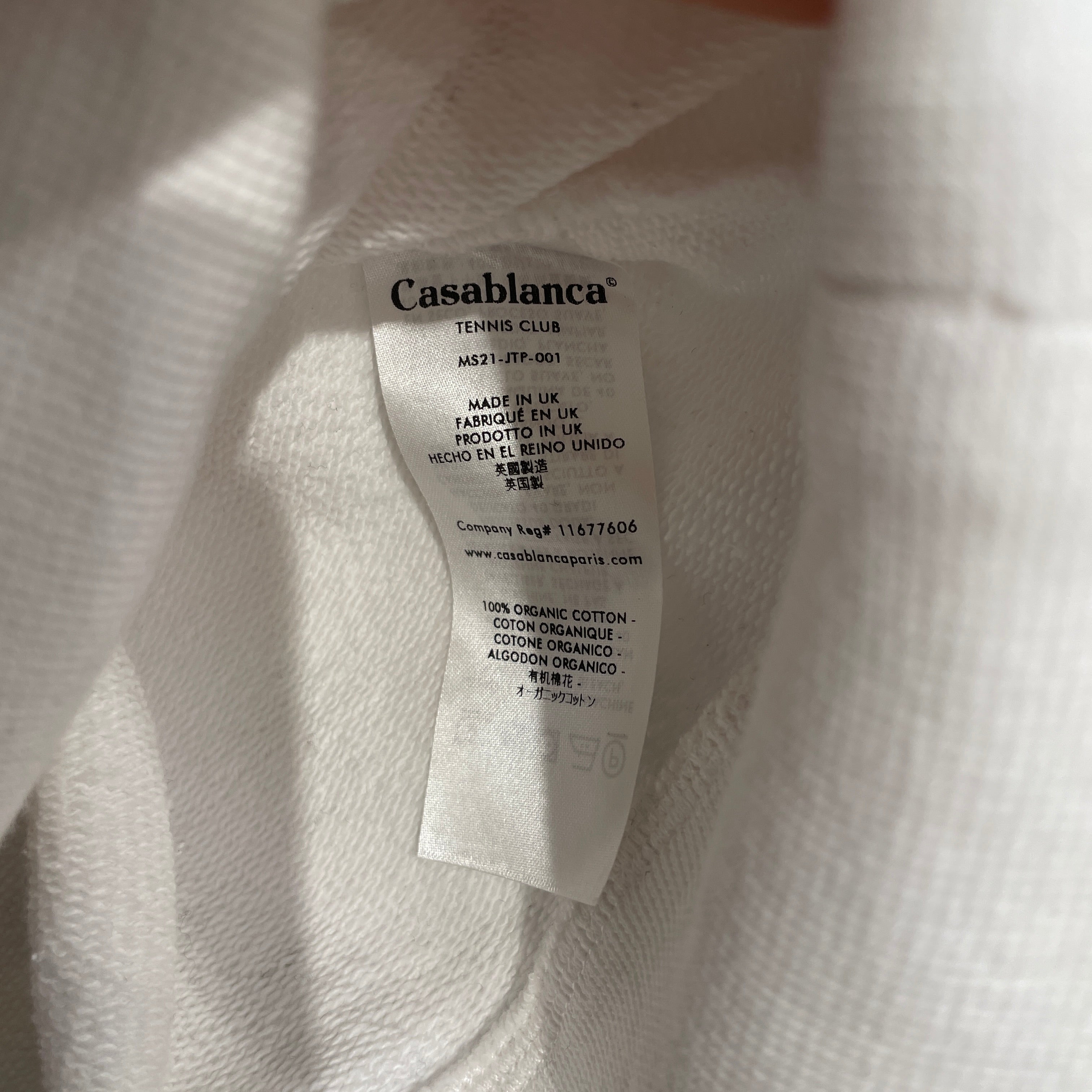 CASABLANCA/Sweater/L/Graphic/Cotton/WHT/RAINBOW TENNIS CLUB view 4