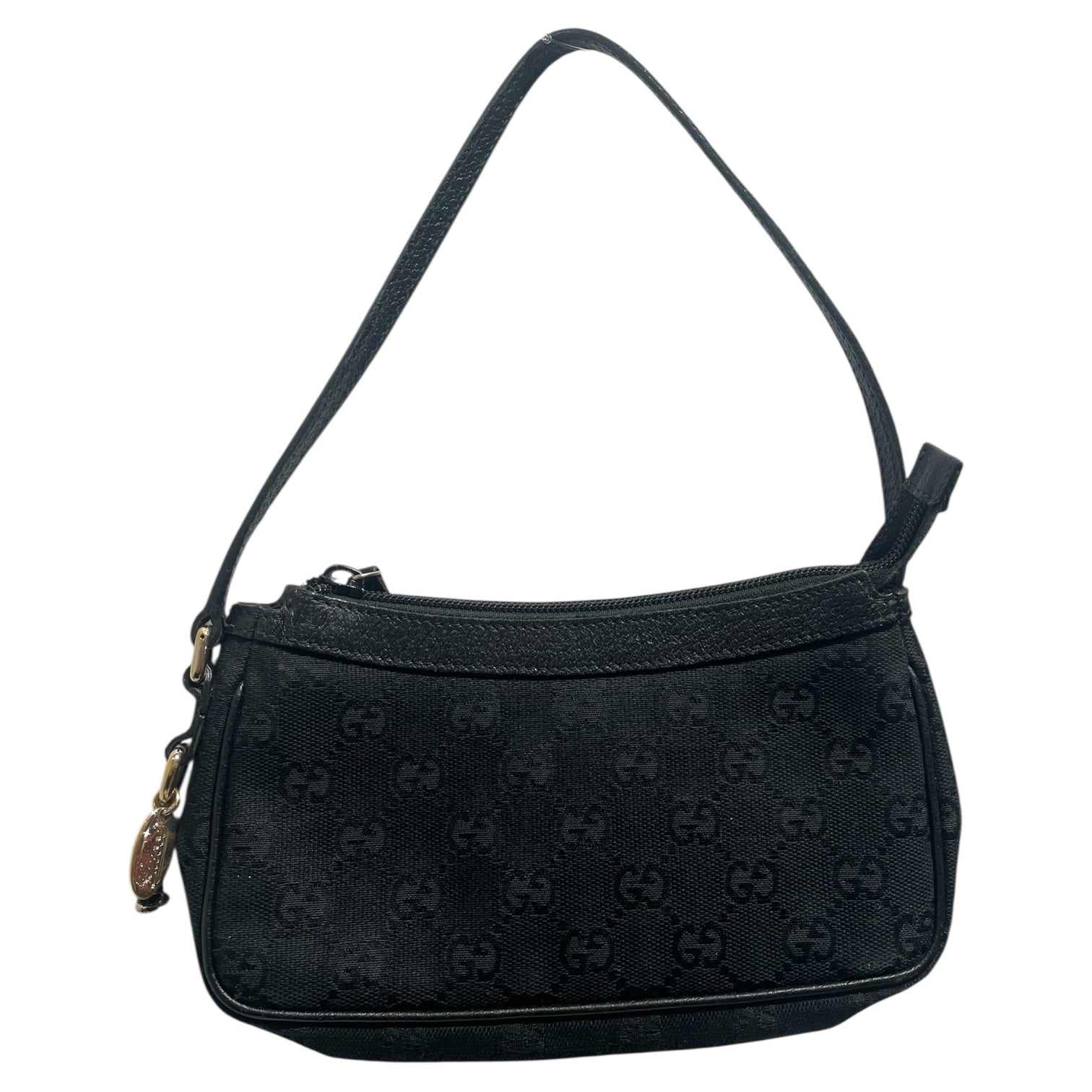 GUCCI/Hand Bag/Monogram/BLK/Monogram Boot Charrm Handbag view 2