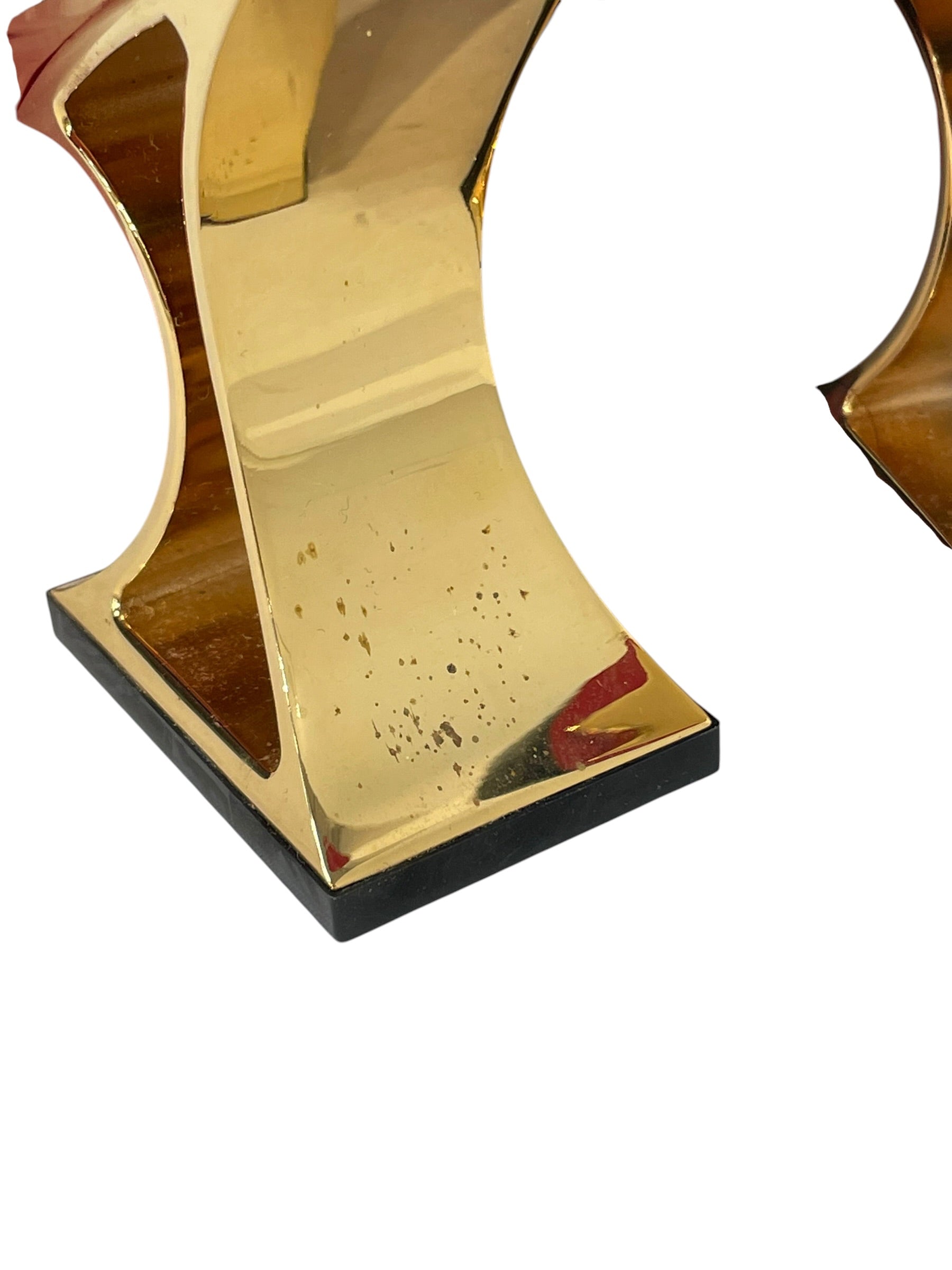 Christian Louboutin/Heels/EU 38.5/Leather/BLK/sculptural heel view 5