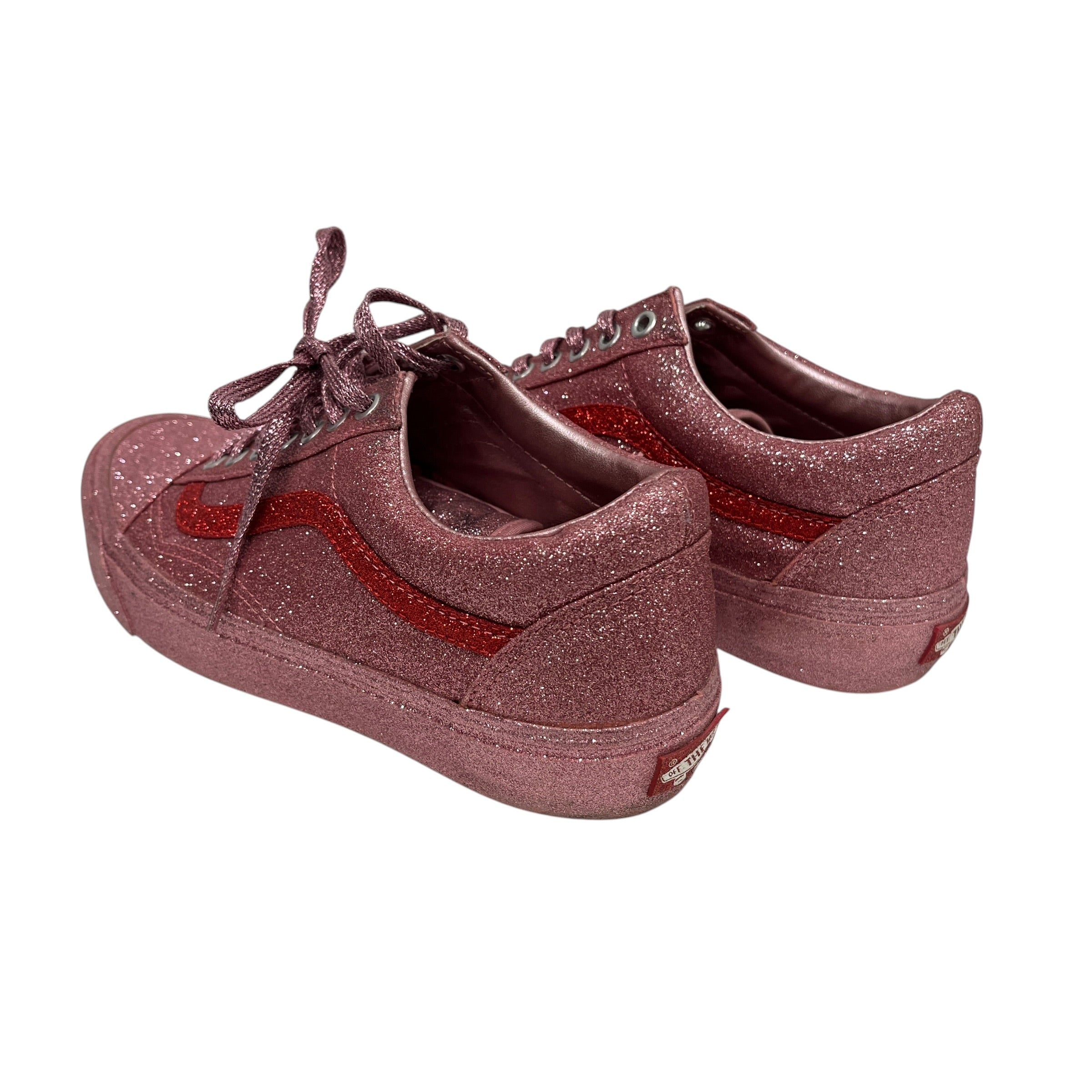 VANS/OPENING CEREMONY/Low-Sneakers/US 8.5/Glitter/Cotton/PNK/Old Skool LX view 2