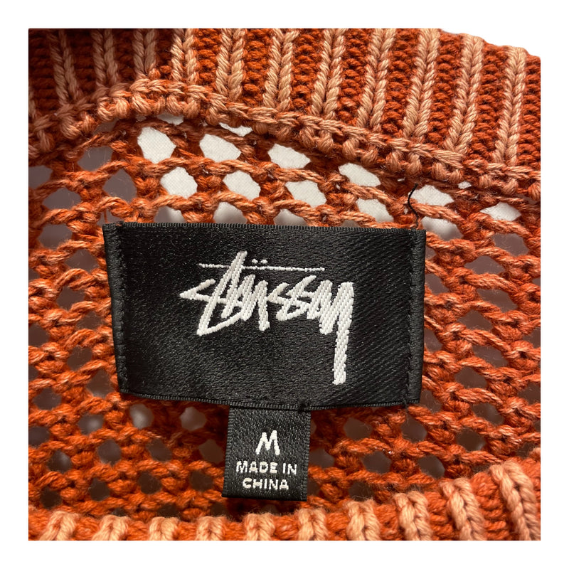 STUSSY/Heavy Sweater/M/Cotton/RED/