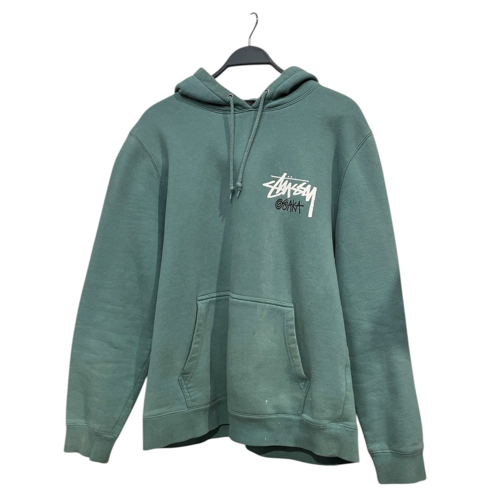 STUSSY/Hoodie/L/Cotton/GRN/OSAKA view 1