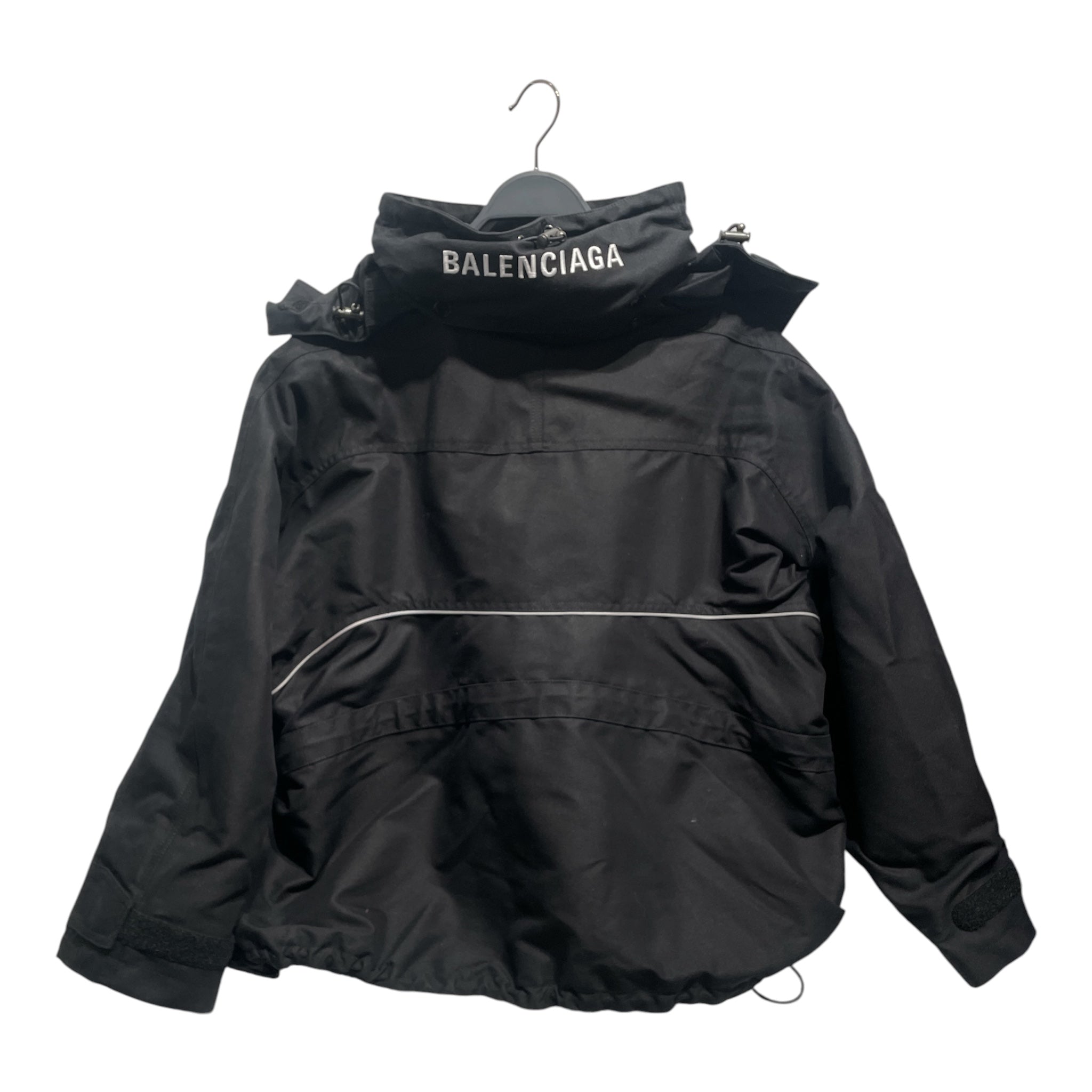 BALENCIAGA/Jacket/36/Nylon/BLK/BALENCIAGA SWING PARKER "2017 view 2