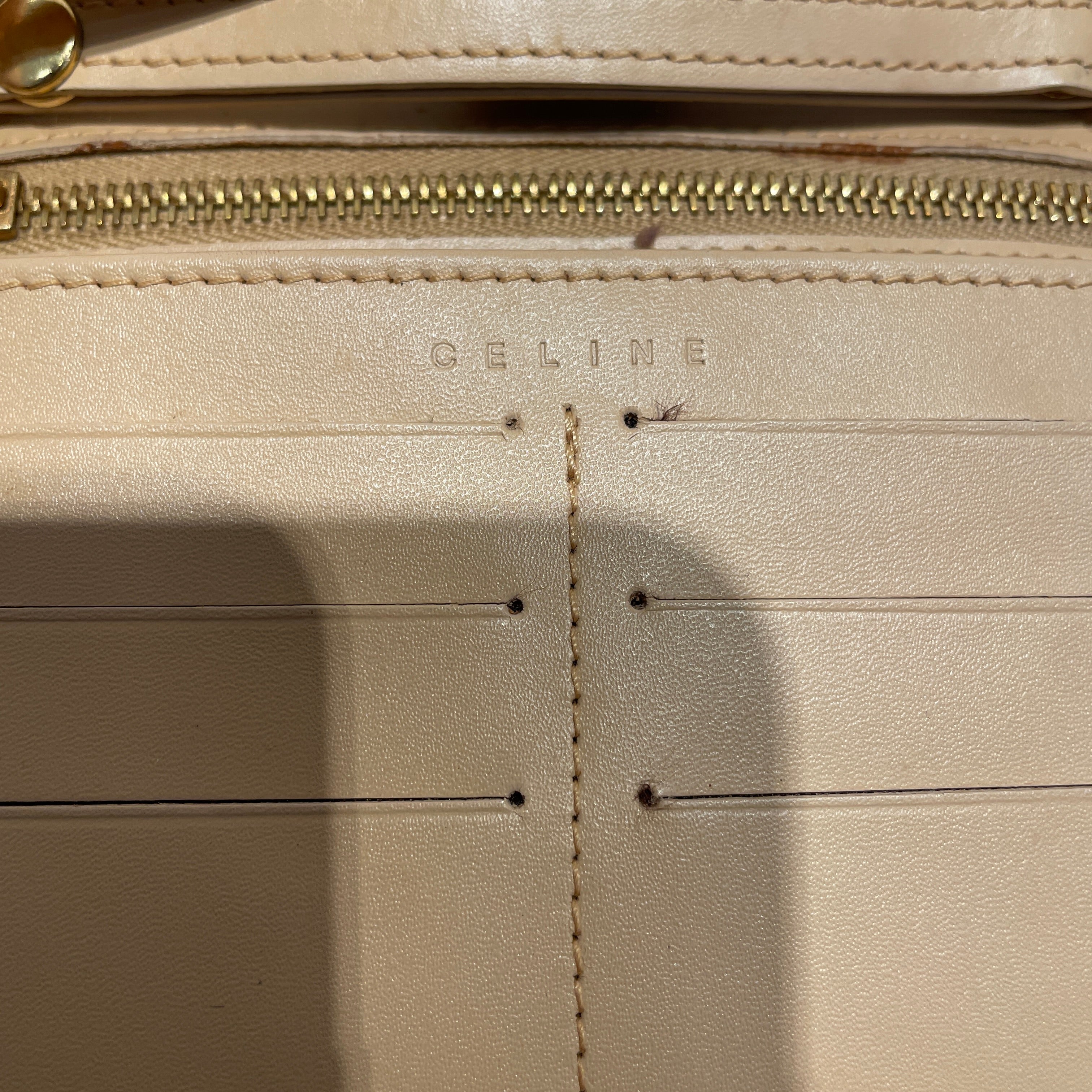 CELINE/Cross Body Bag/Suede/BRD/Vintage C Logo Suede Crossbody view 5
