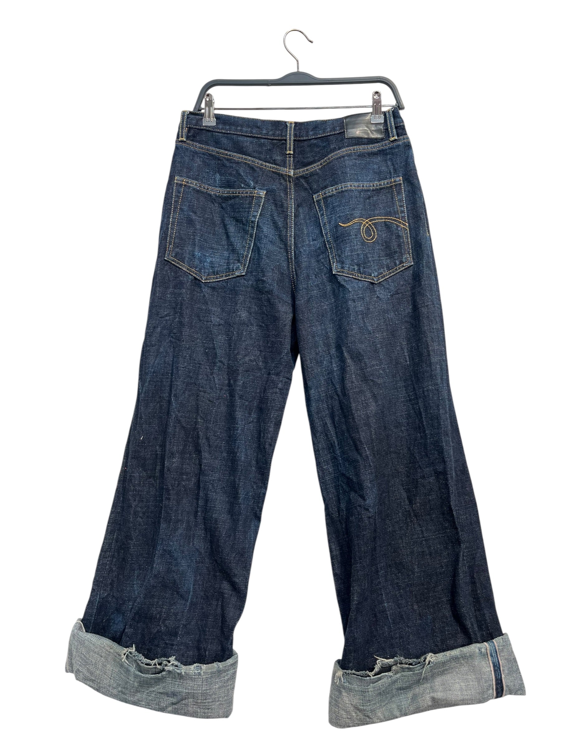 R13/Wide Leg Pants/28/Cotton/BLU/SELVIDGE view 2
