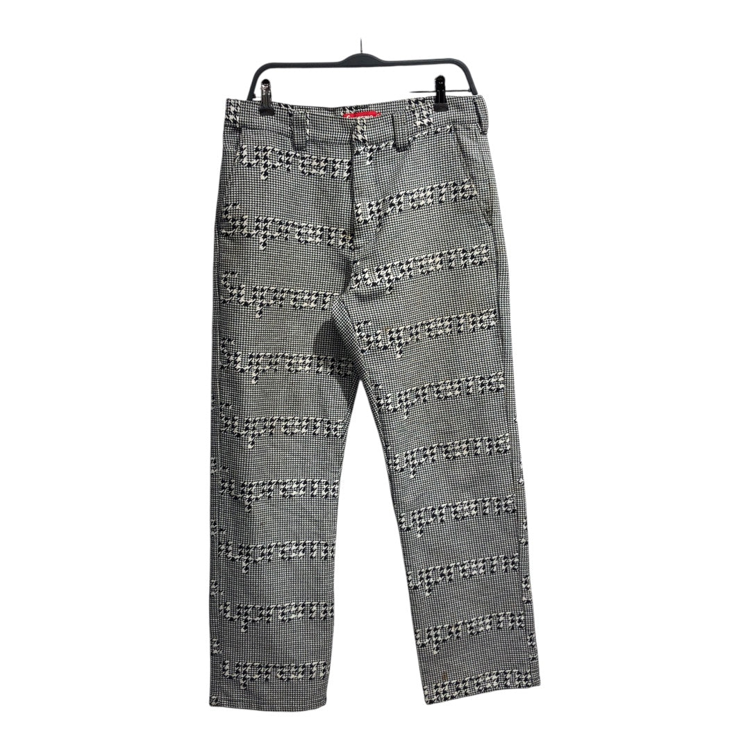 Supreme/Pants/30/Polyester/MLT/Houndstooth Check/HOUNDSTOOTH LOGO PRINT view 1