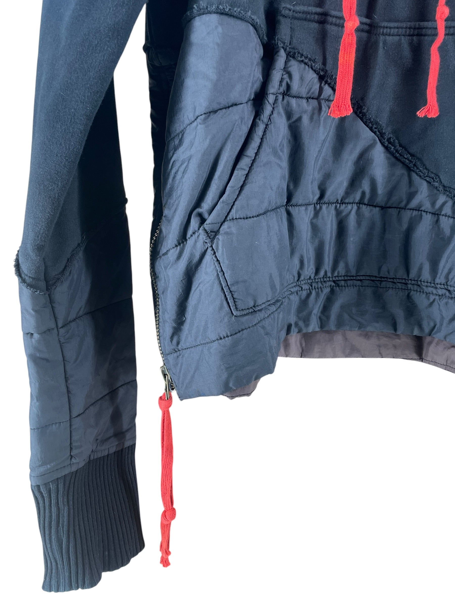 GREG LAUREN/Hoodie/M/BLK/50/50 BLACK PUFFER HOODIE view 4