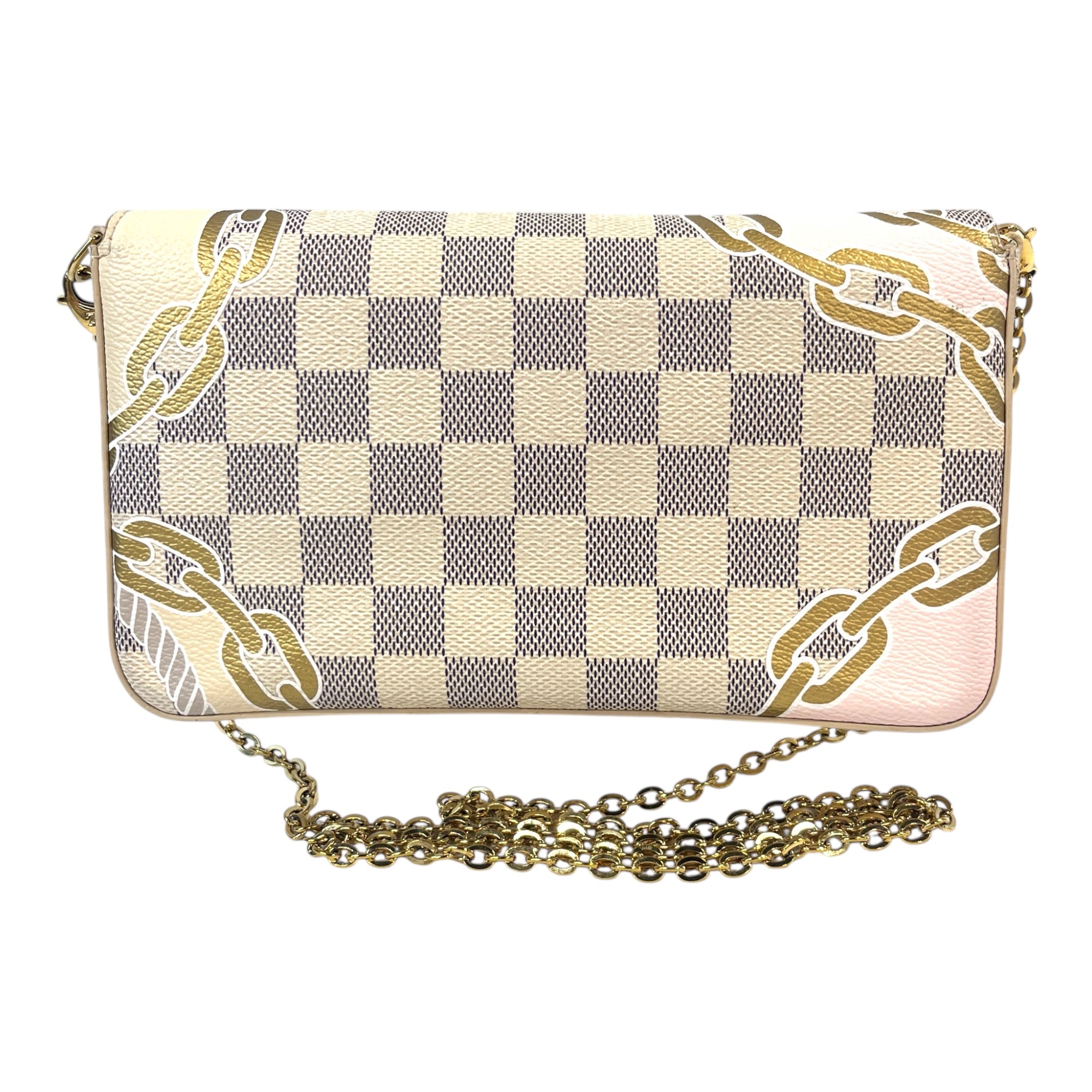 LOUIS VUITTON/Cross Body Bag/Iridescent/Leather/CRM/NAUTICAL FELICIE POCHETTE view 2